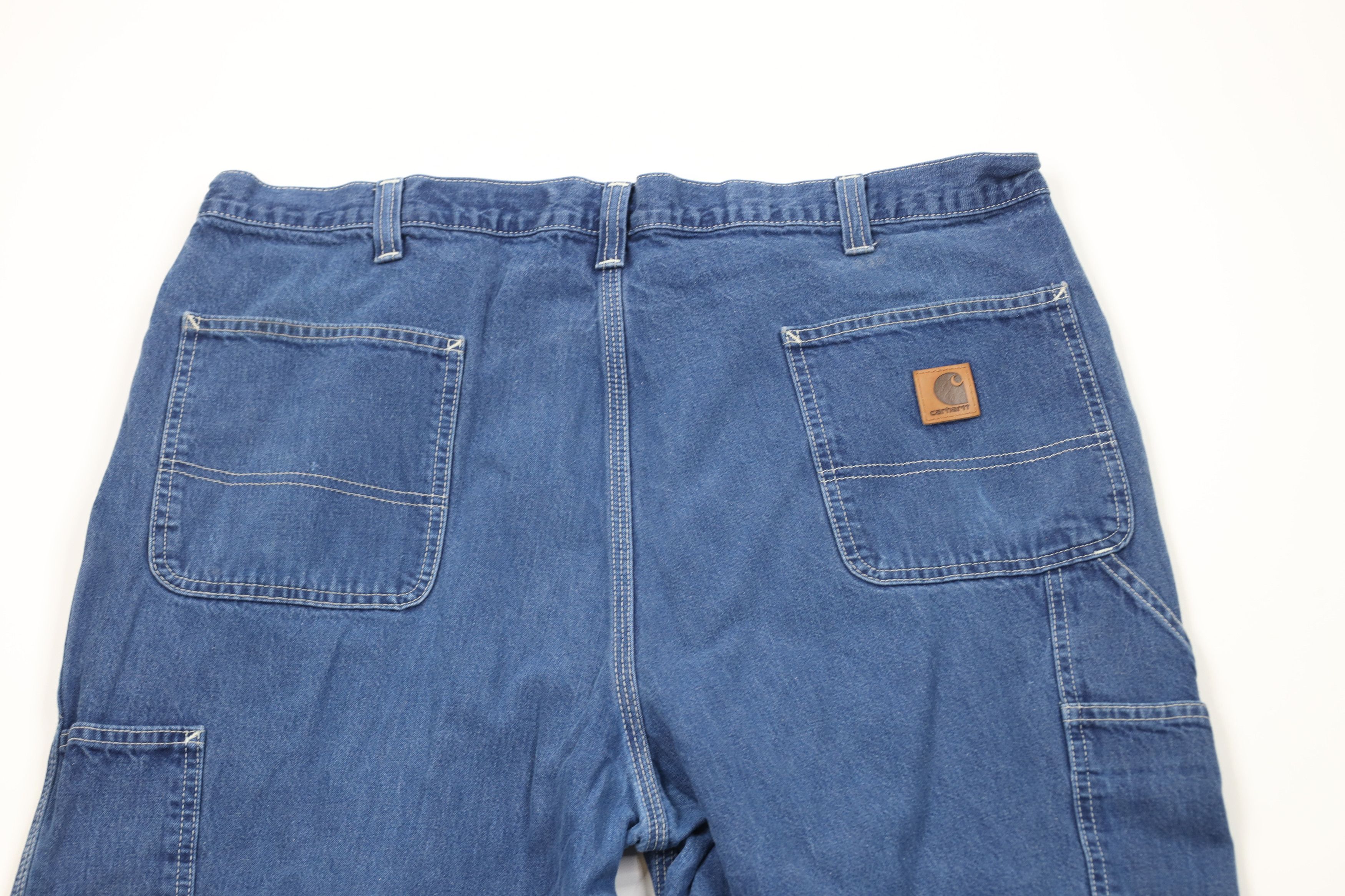 Carhartt Vintage Carhartt Wide Leg Dungaree Denim Jeans Blue Cotton Size US 40 / EU 56 - 13 Thumbnail