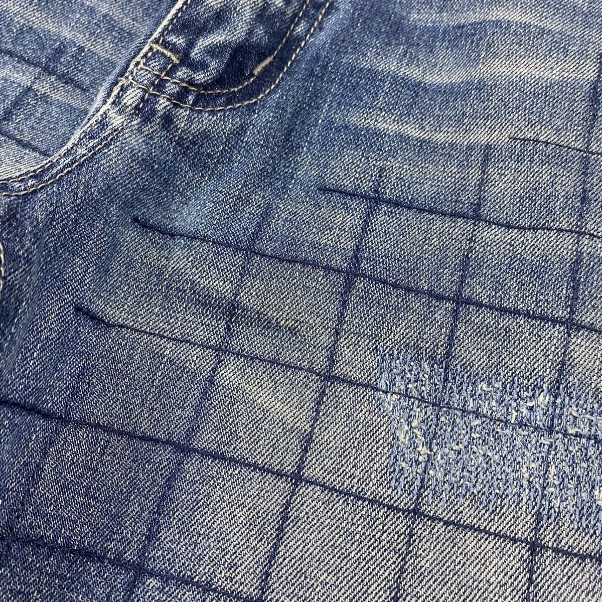 Neighborhood SS2013 Savage Patchwork Selvedge Denim Pants Size US 32 / EU 48 - 5 Thumbnail