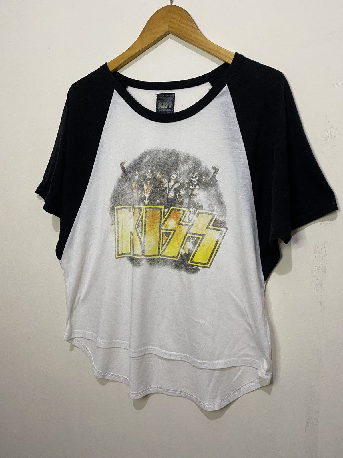 Band Tees × Japanese Brand × KISS KISS Raglan Shirt Size L / US 10 / IT 46 - 2 Thumbnail