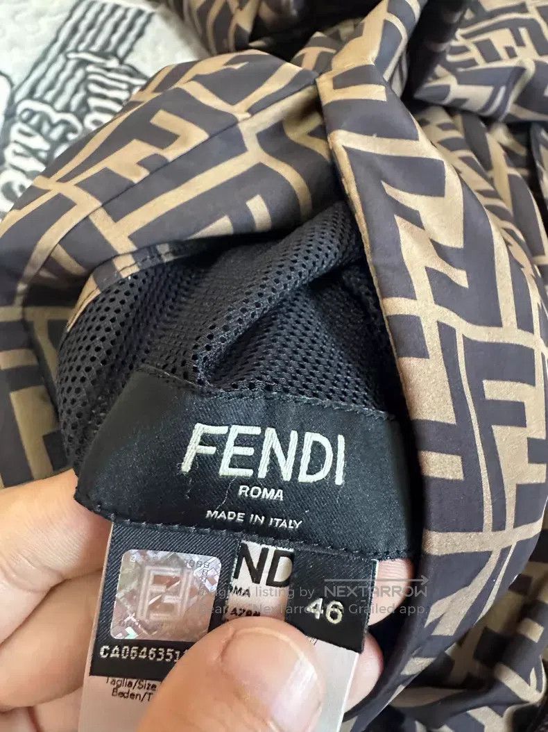 Fendi Fendi Monogram Double F Double Sided Hooded Jacket Size US S / EU 44-46 / 1 - 5 Thumbnail
