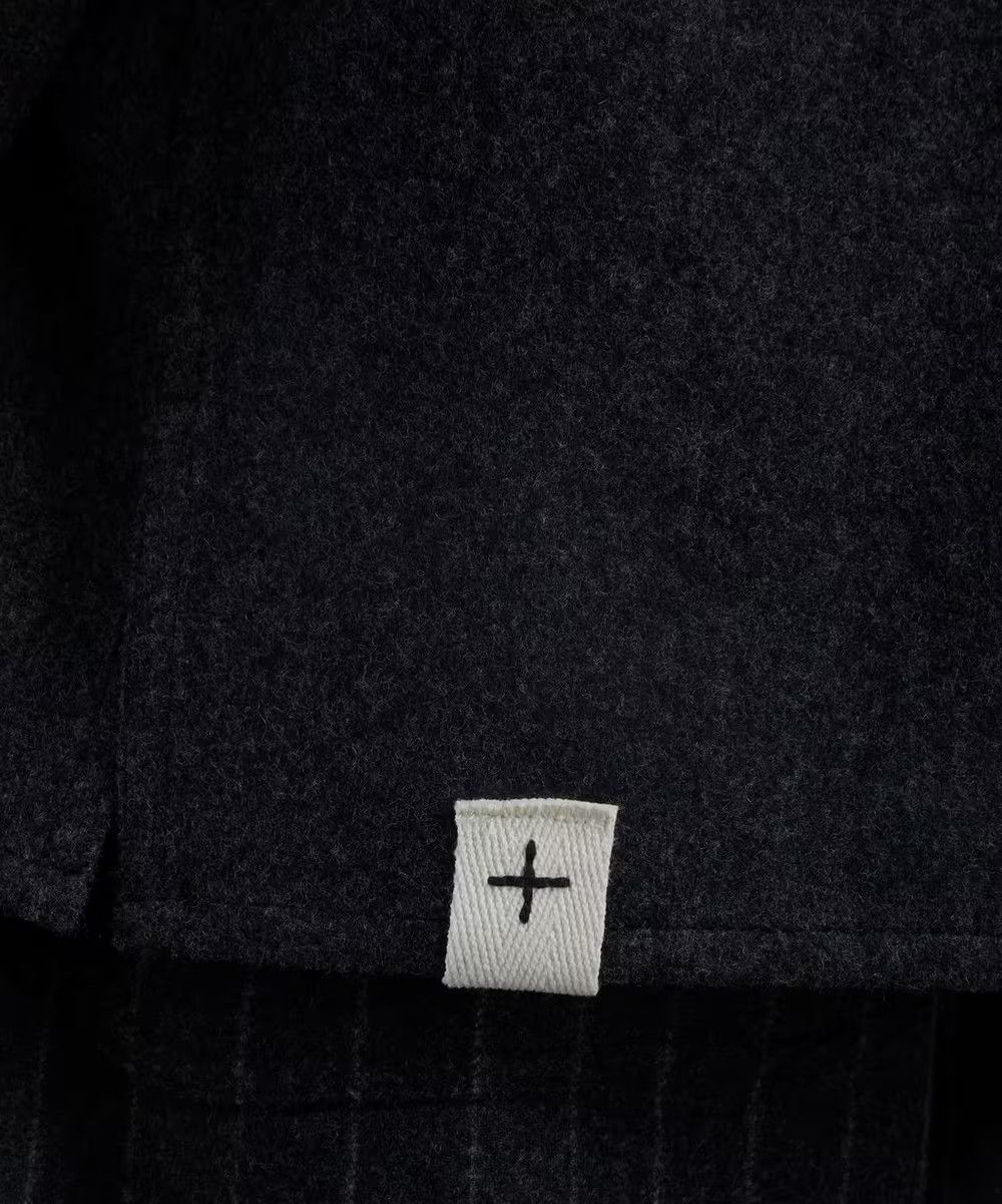 Jil Sander o1w1db11025 Wool Shirt Jacket in Dark Grey Size US XL / EU 56 / 4 - 5 Thumbnail