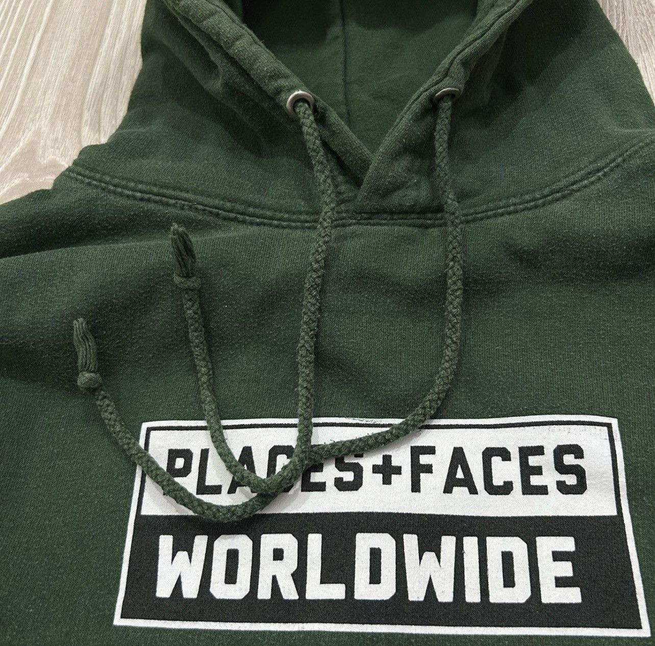 Places + Faces PLACES + FACES WORLDWIDE OG BIG LOGO RARE HOODIE Size US XS / EU 42 / 0 - 4 Thumbnail