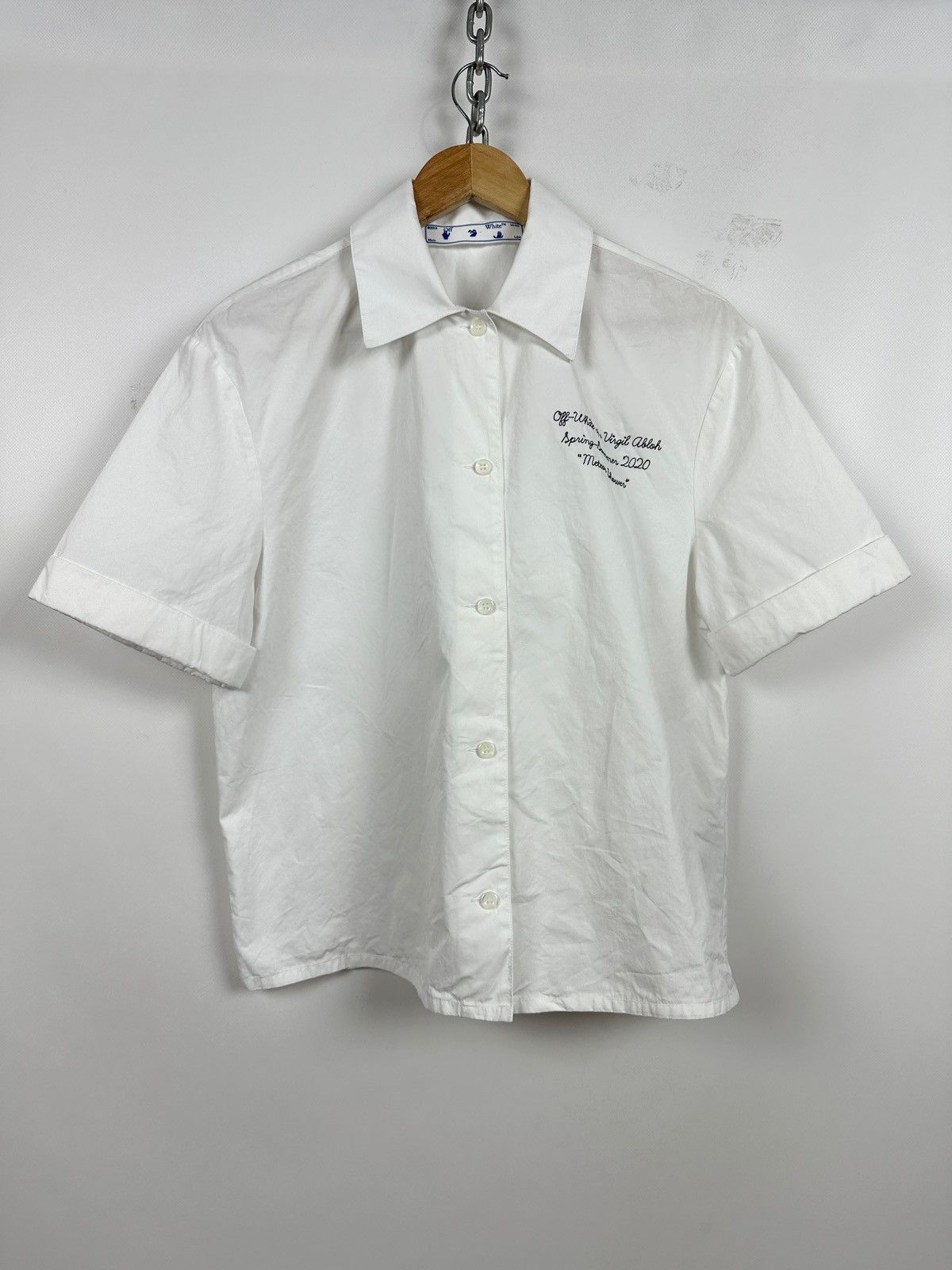 Off-White Off-White Popel Bowling Button Up Short Sleeve Shirt Size S / US 4 / IT 40 - 2 Thumbnail