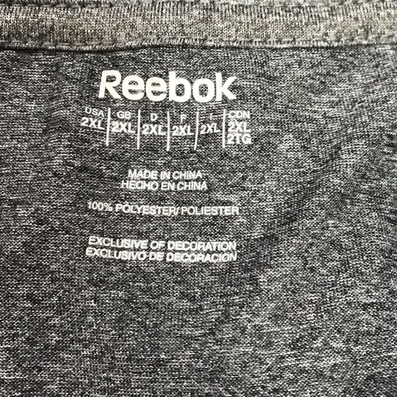 Reebok Reebok Performance Gray Crew Neck Short Sleeve T-Shirt 2XL Size US XXL / EU 58 / 5 - 3 Thumbnail
