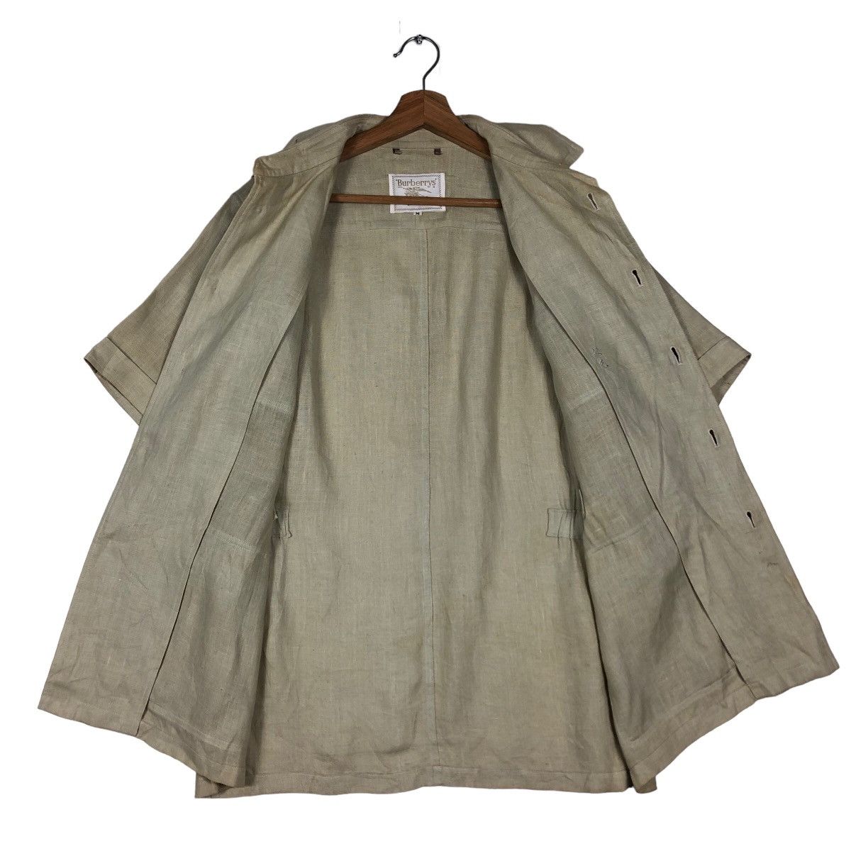 Burberry 🔥Vintage Burberrys Multi Pocket Cargo Short Sleeve Jacket Size US M / EU 48-50 / 2 - 10 Thumbnail
