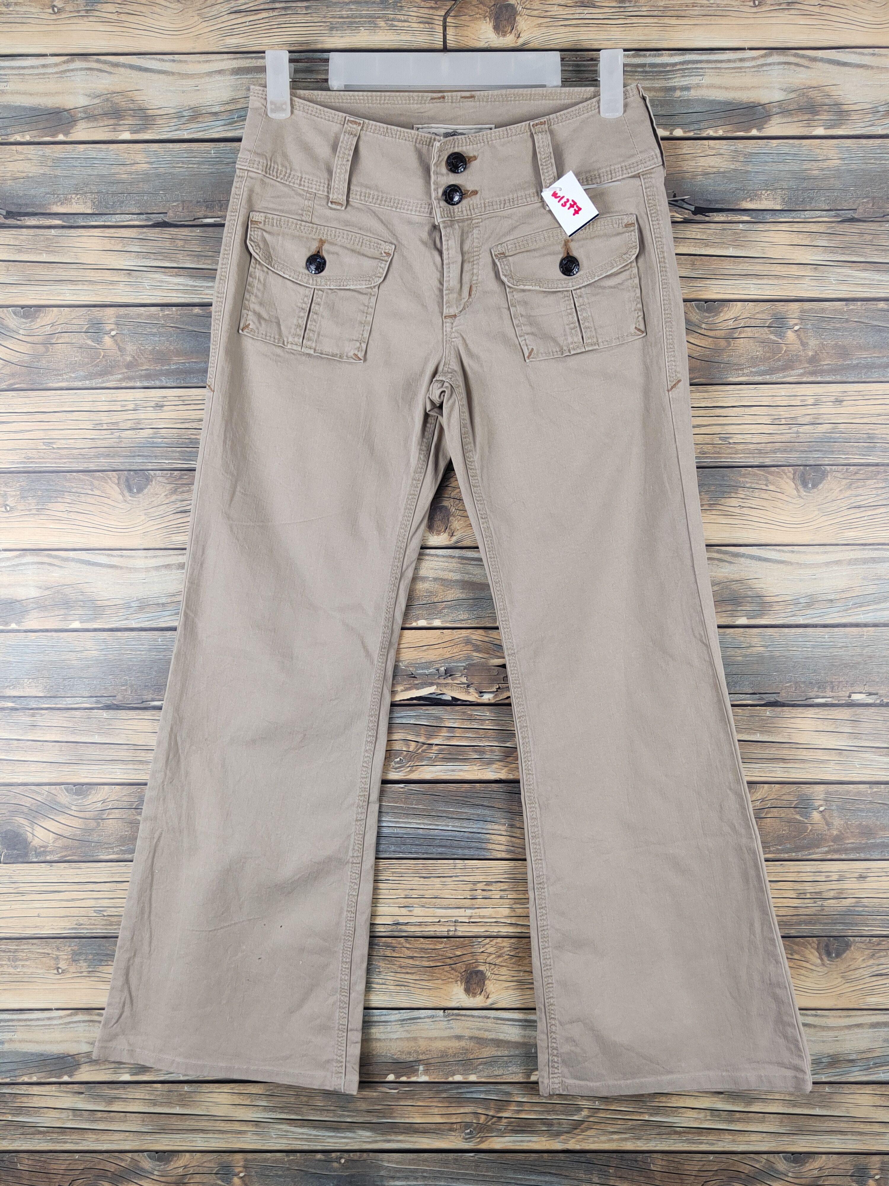 Japanese Brand Brappers Beige Multipocket utility Cargo Pants #W1377 Size 27" / US 4 / IT 40 - 1 Thumbnail