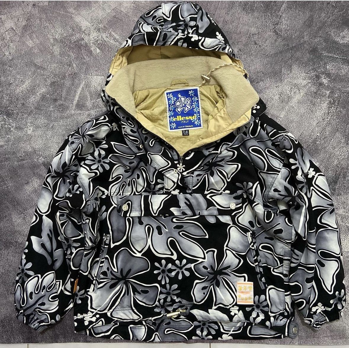 Ellesse × Vintage Vintage Ellesse snowboard jacket sunflowet black Size US L / EU 52-54 / 3 - 2 Thumbnail