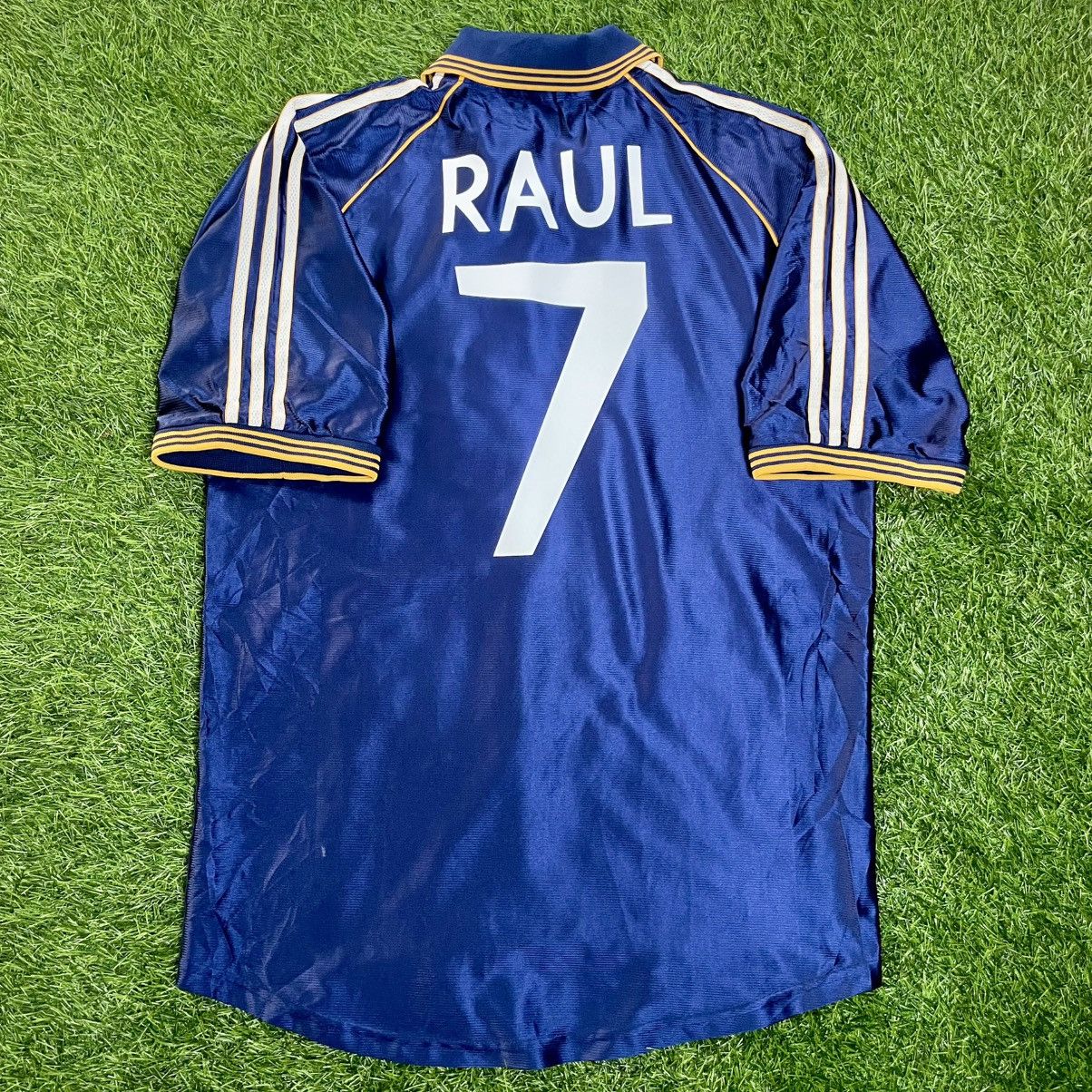 Adidas Adidas Real Madrid 3rd 1998-99 Raul #7 Soccer Jersey Size US L / EU 52-54 / 3 - 2 Thumbnail