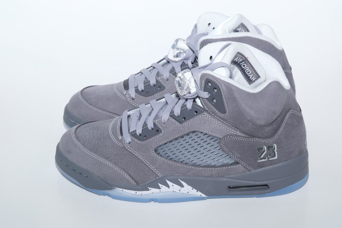 Jordan Brand Brand New Jordan 5 Wolf Grey size 12 US In Hand Ships Today Size US 12 / EU 45 - 5 Thumbnail