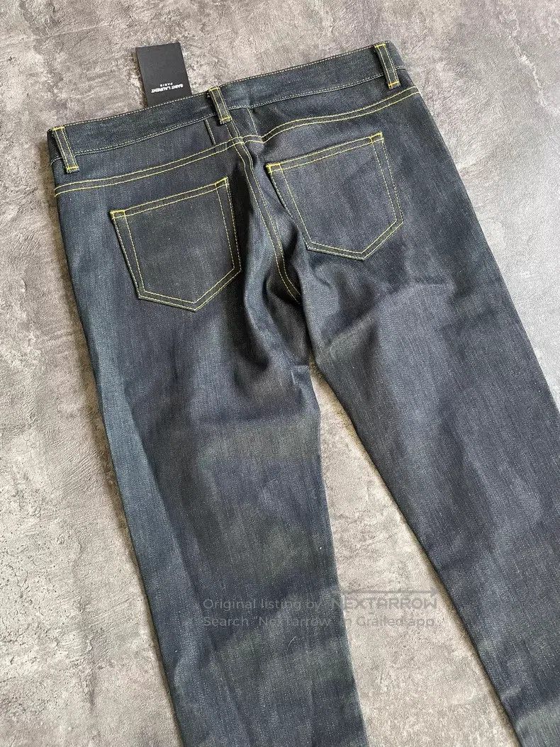 Saint Laurent Paris Saint Laurent Paris Indigo Raw Basic Denim Jeans i Size US 28 / EU 44 - 3 Thumbnail
