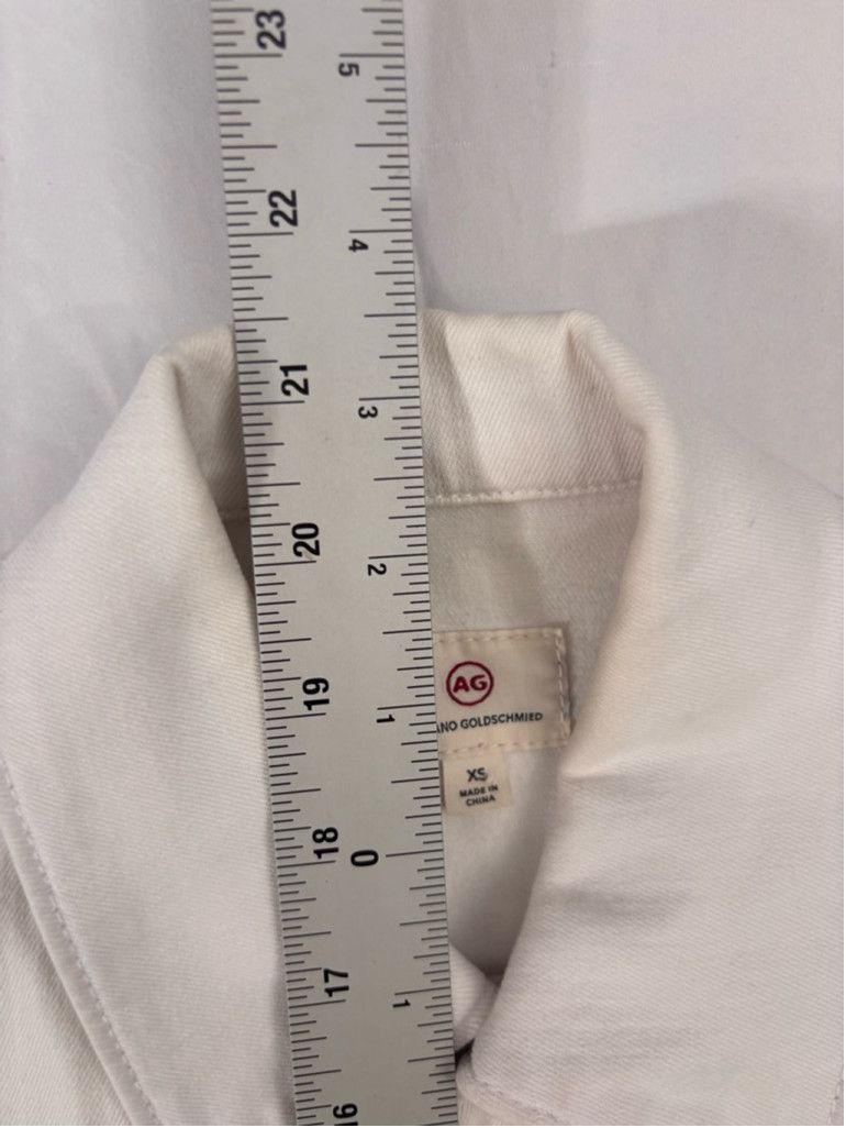 AG Adriano Goldschmied Women's AG Adriano Goldschmied Denim Jacket XS White Size XXS / US 00 / IT 34 - 8 Thumbnail