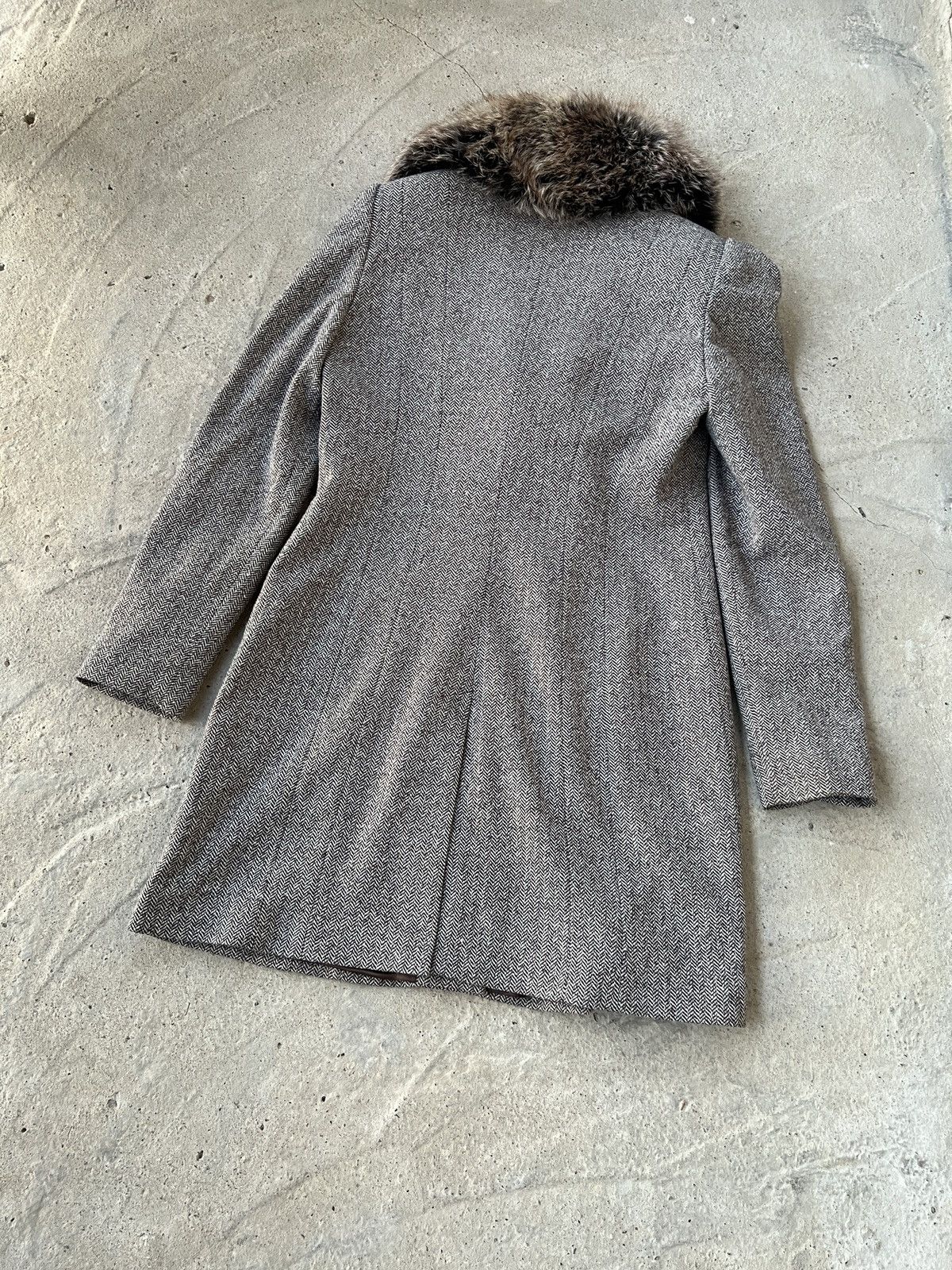 Vacheron Constantin Vacheron Constantin Natural Fur Wool Coat Size L / US 10 / IT 46 - 6 Thumbnail