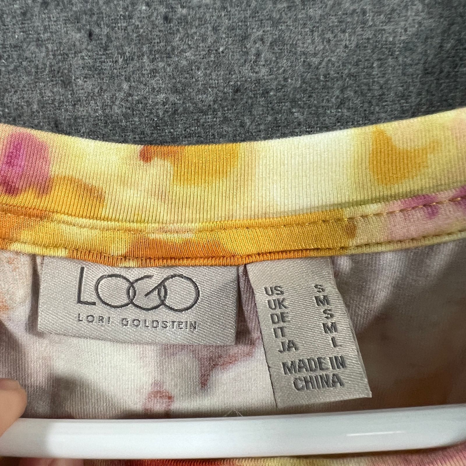Other LOGO by Lori Goldstein Rayon 230 Printed Top with Size S / US 4 / IT 40 - 3 Thumbnail