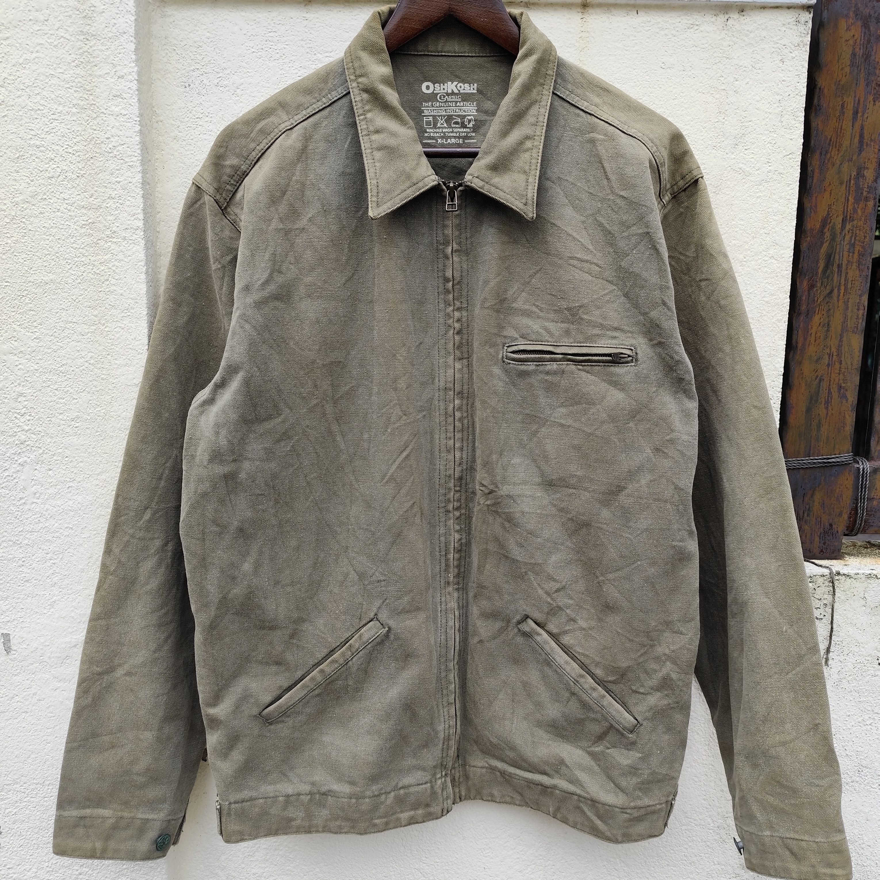VINTAGE OSHKOSH CLASIC CHORE TATTERED JACKET