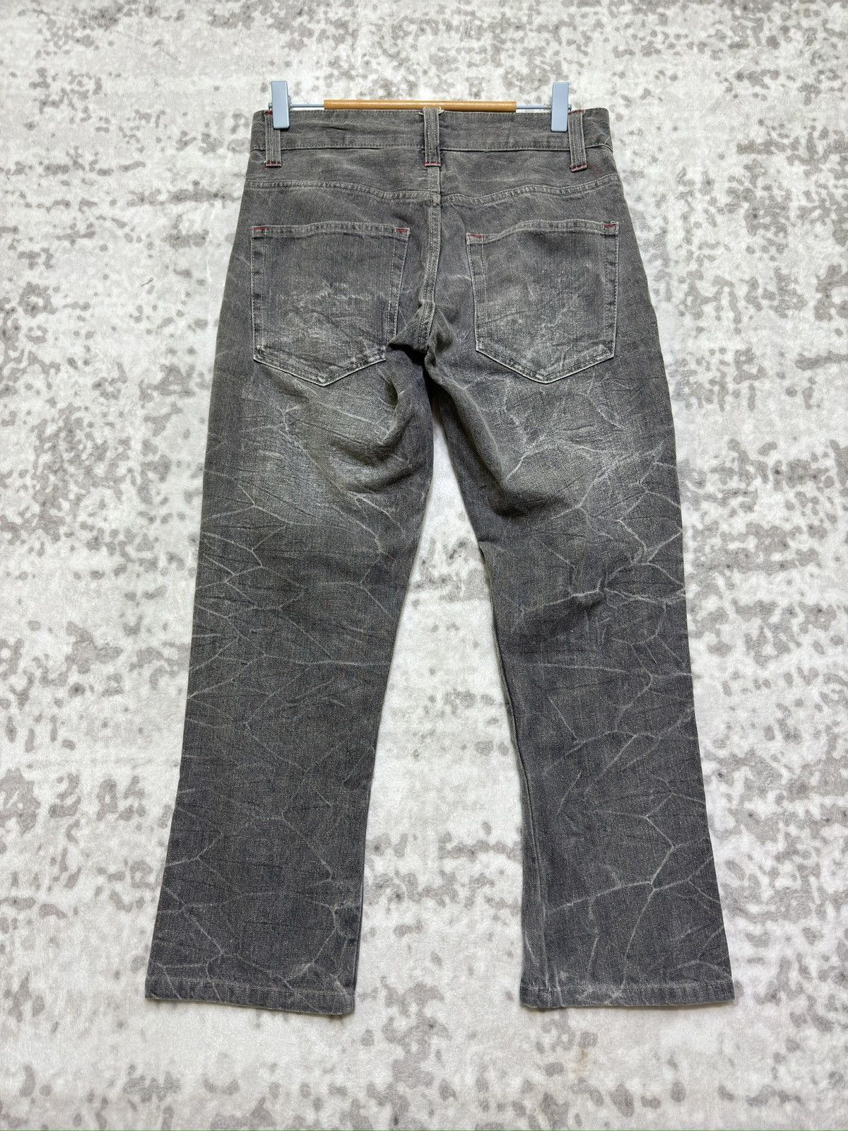 Vintage Y2K Wild Life Poem Print Whiskered Cropped Denim Jeans Size US 29 - 2 Thumbnail