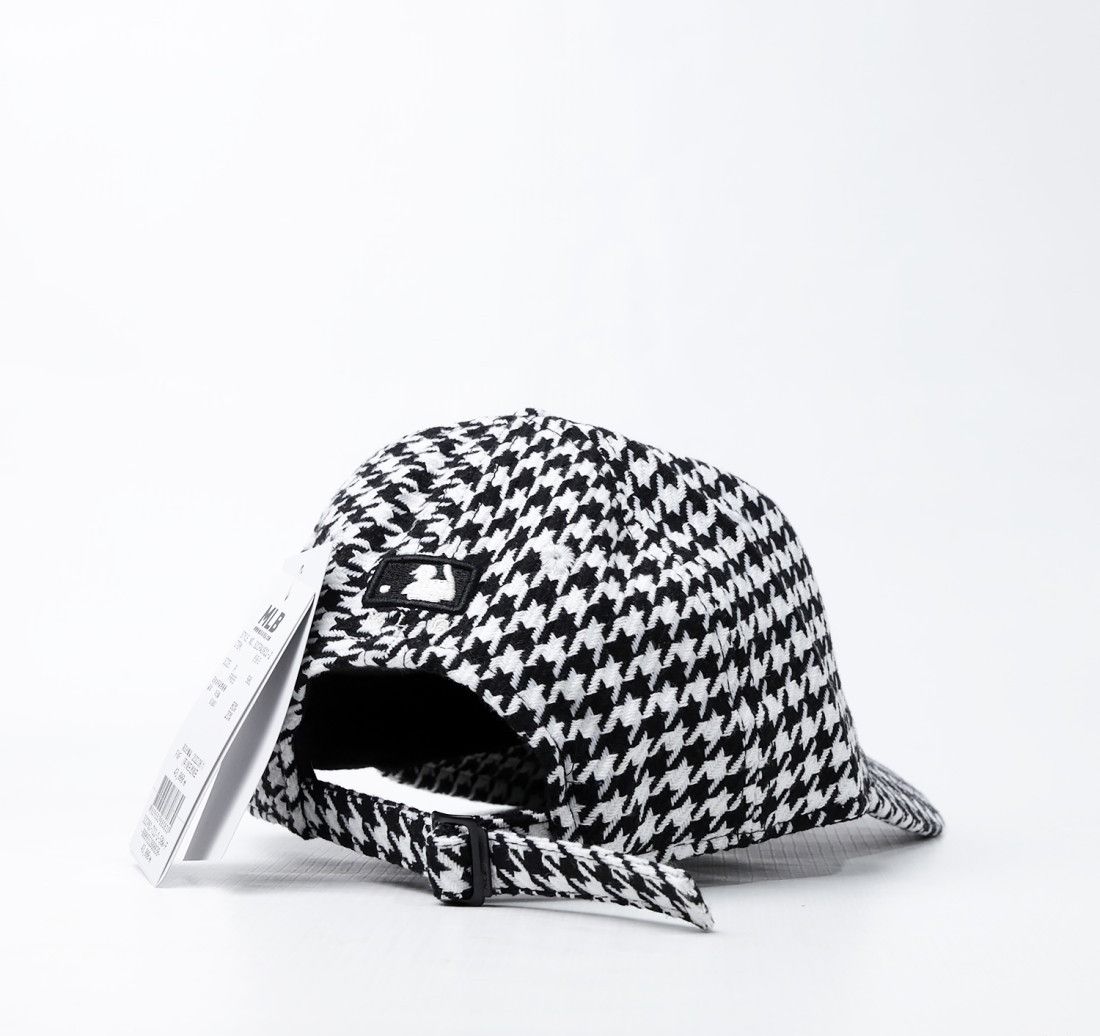 Vintage New Era 9Forty Women Cap - Houndstooth Yankees Black Size ONE SIZE - 2 Thumbnail