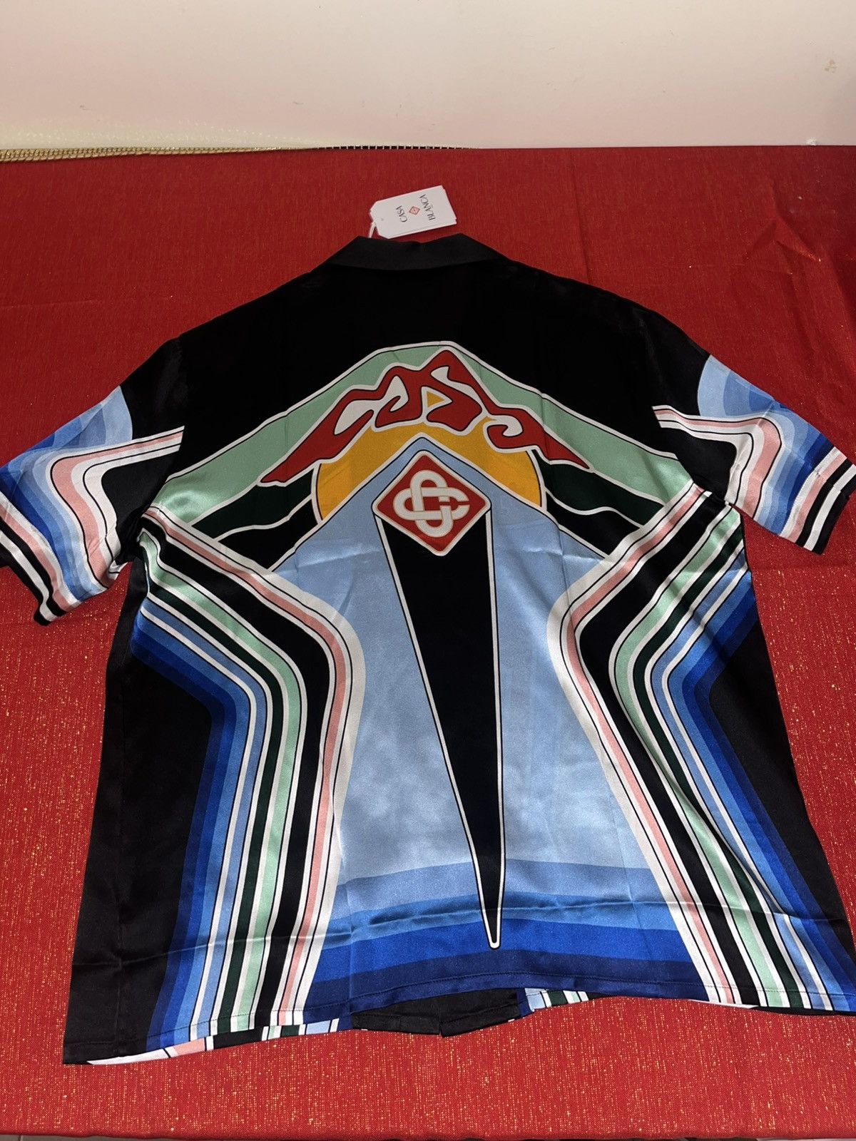 Casablanca Graphic Mountain Cuba Collar Short Sleeve Shirt Sz XL Size US XL / EU 56 / 4 - 14 Thumbnail