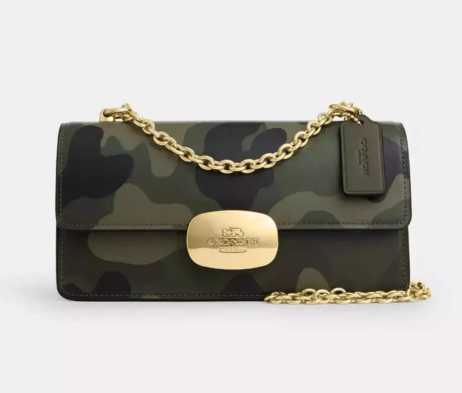 Coach NWT Coach Eliza Flap Crossbody Bag With Camo Print CV948 Size ONE SIZE - 10 Thumbnail