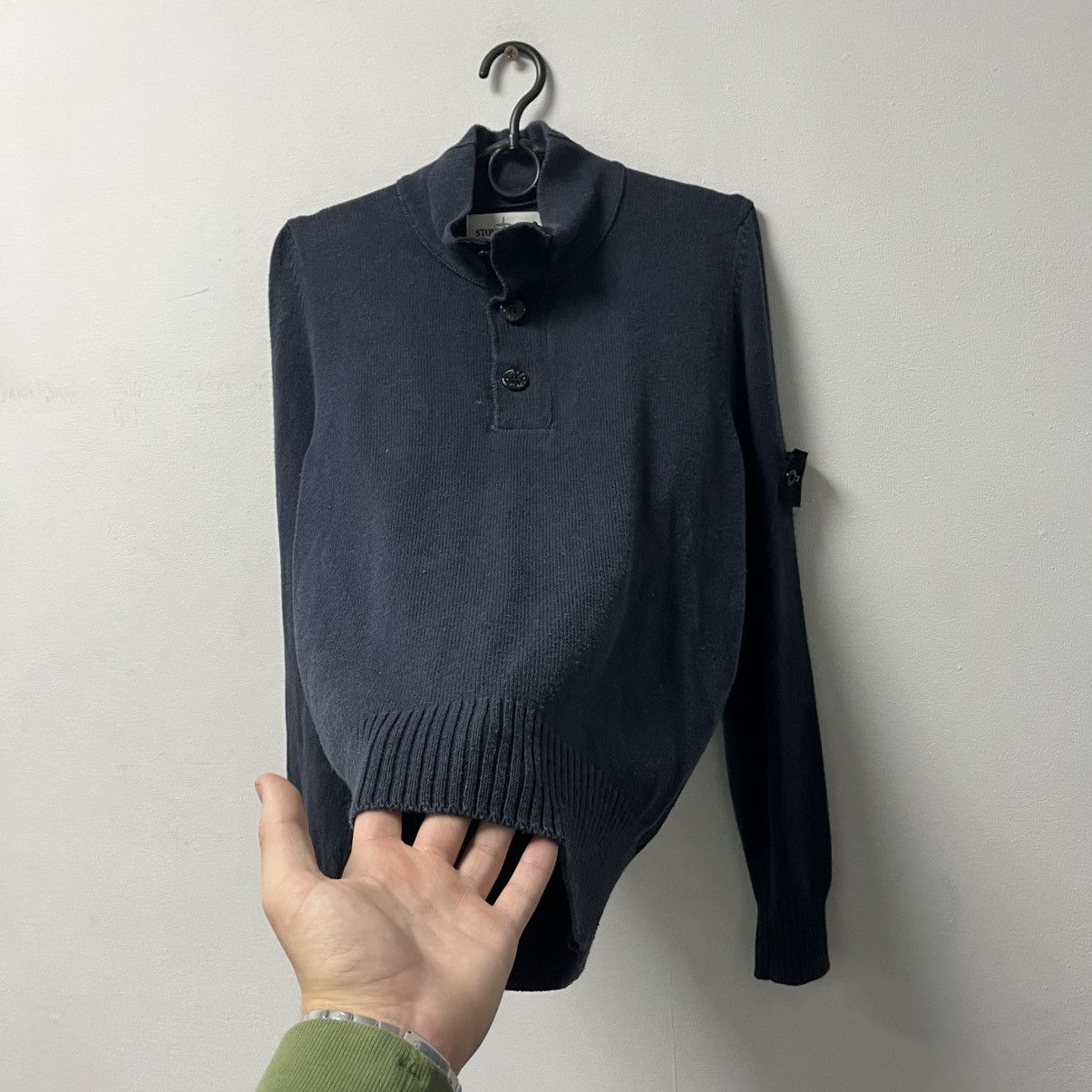 Stone Island Vintage Stone Island 1/4 Zip Up Half Zip Sweater Size US S / EU 44-46 / 1 - 5 Thumbnail