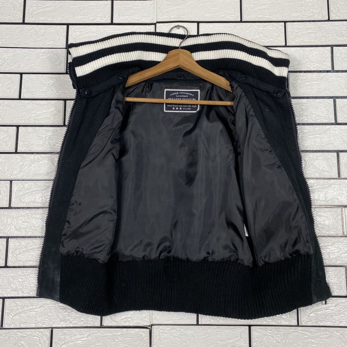 Japanese Brand 📌Vintage Wool Bomber Jacket Rush Hour Punk Design Size US M / EU 48-50 / 2 - 15 Thumbnail