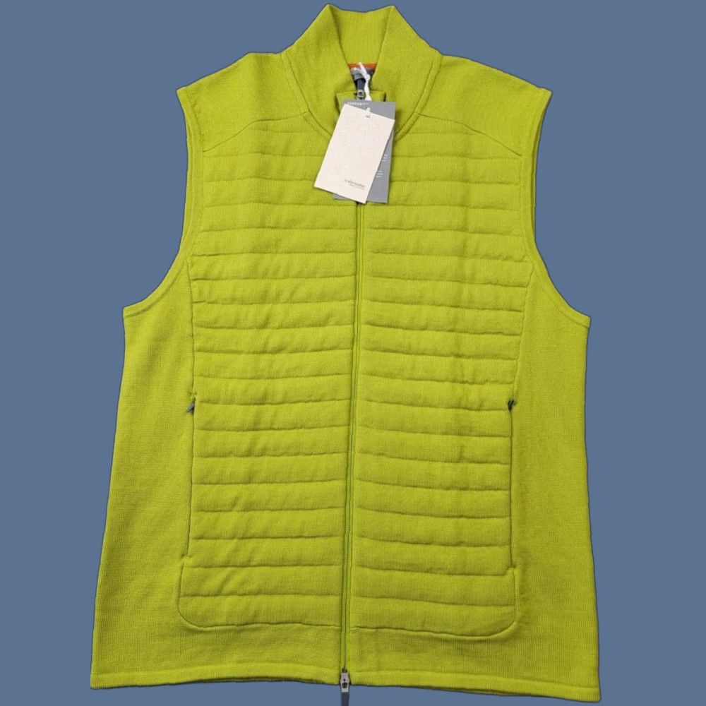 Icebreaker Icebreaker Insulated Vest Mens Large Wool Outdoor Camping, Quilted, Full Zip, Breathable, Pockets, Fall Winter Spring, Green, Regular Fit Size US L / EU 52-54 / 3 - 1 Thumbnail
