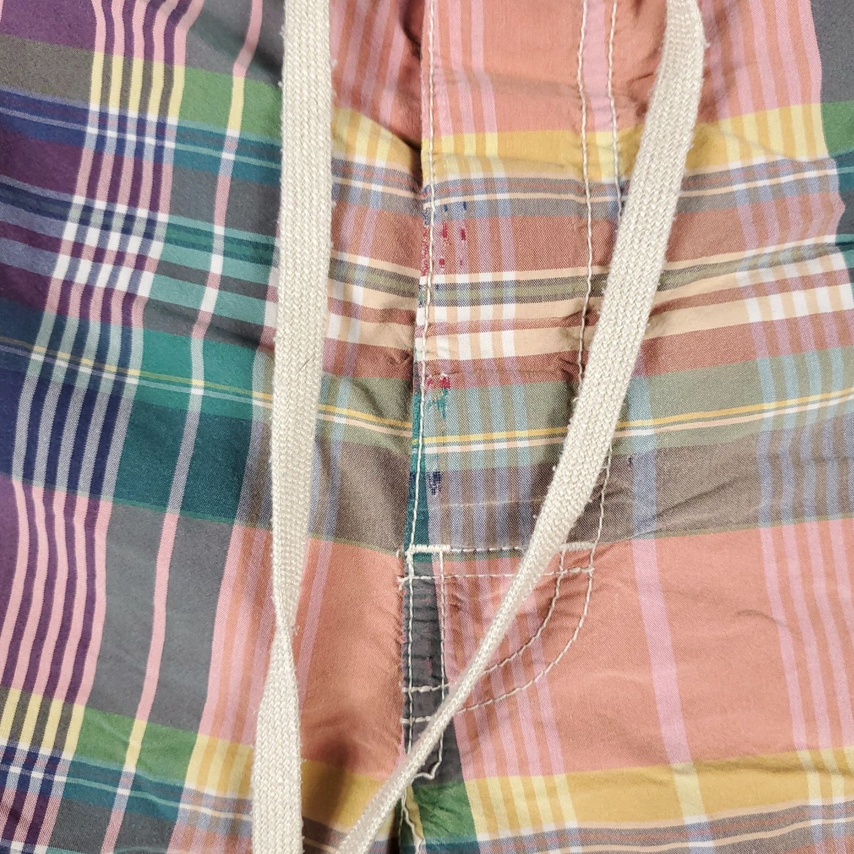 Polo Ralph Lauren VINTAGE Polo Ralph Lauren Shorts Mens 32 Pink Plaid Bottom Trunks Beach Aloha American Classic Hawaiian 90s Mens Size US 32 / EU 48 - 6 Thumbnail