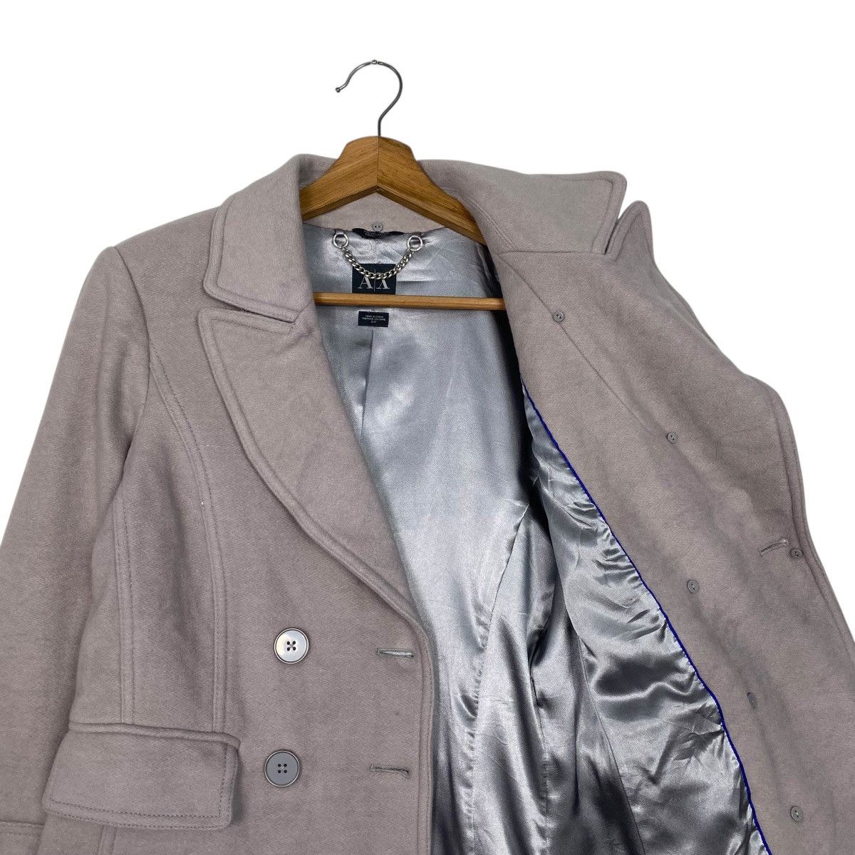 Armani × Armani Exchange Armani Exchange double breasted jacket coat Size S / US 4 / IT 40 - 10 Thumbnail