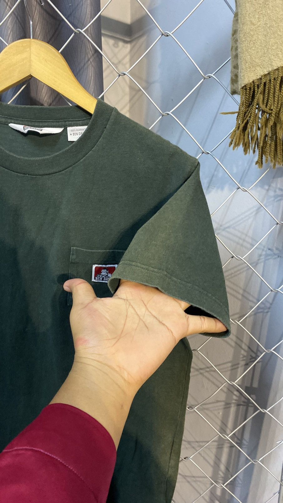 Ben Davis × Japanese Brand Sunfaded Ben Davis Tshirt Green Medium Size US M / EU 48-50 / 2 - 5 Thumbnail