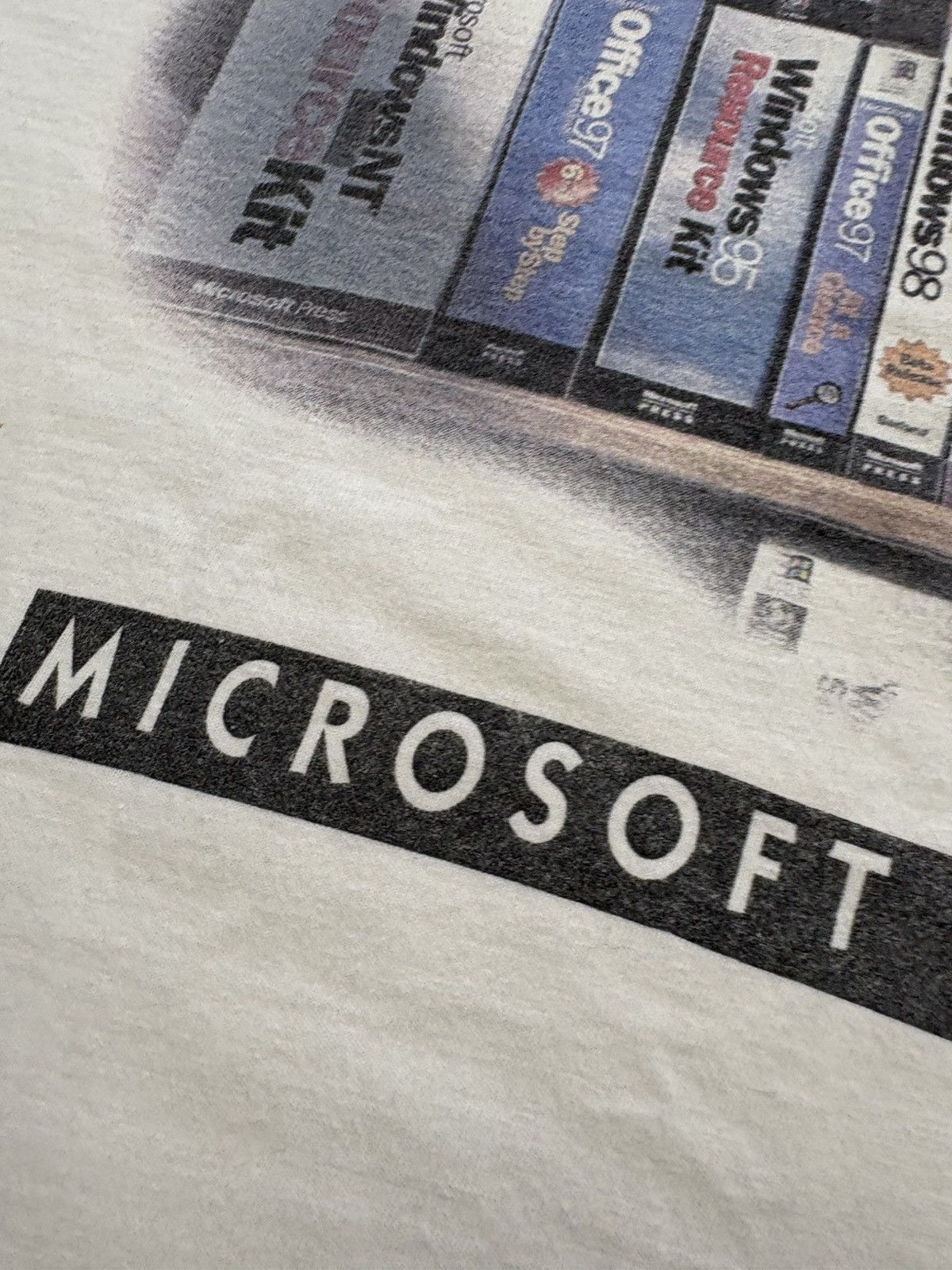 Microsoft Vintage 90s Microsoft Press Windows Start T-Shirt Computer Size US L / EU 52-54 / 3 - 14 Thumbnail