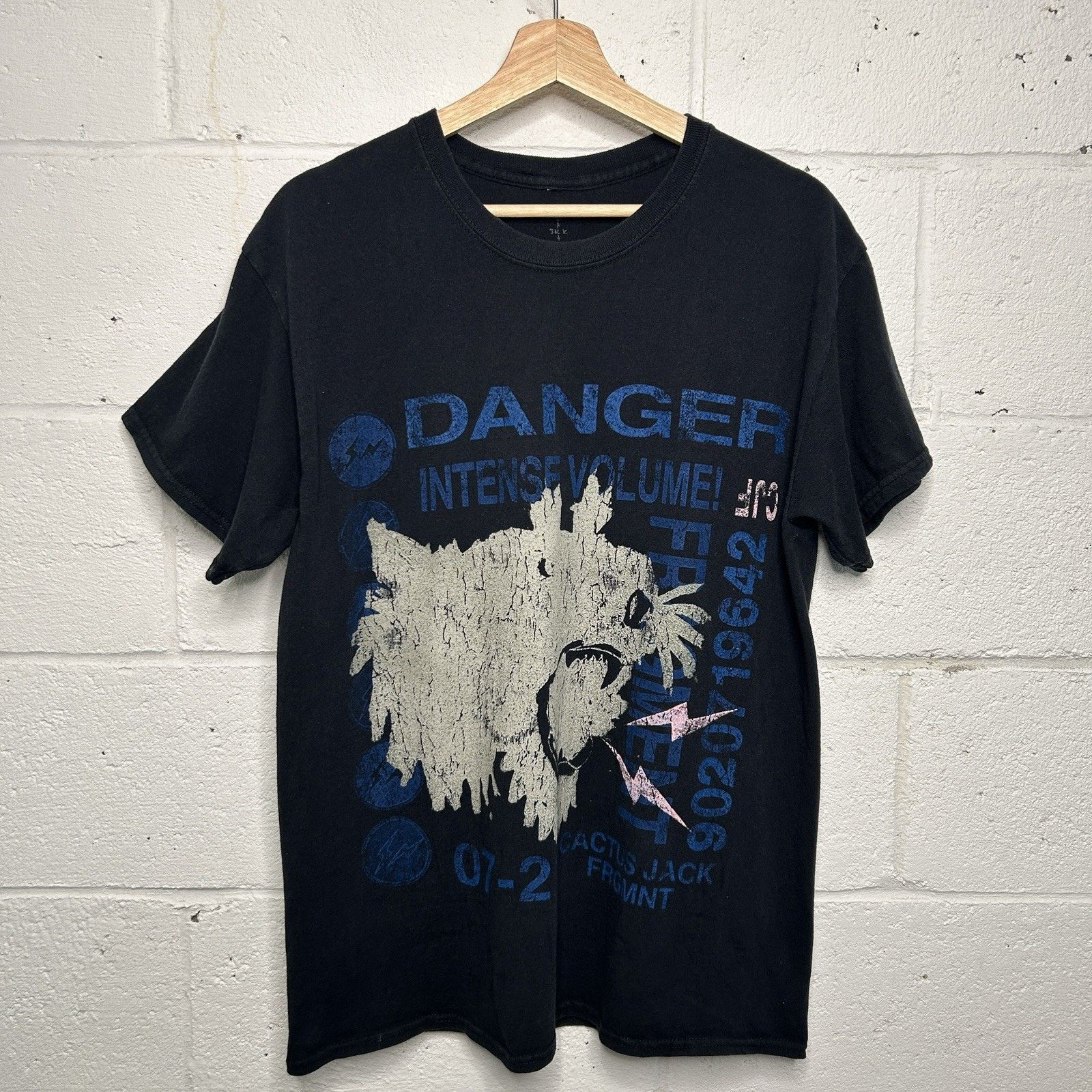 Travis Scott Travis Scott Cactus Jack For Fragment "Danger" T-Shirt Size US M / EU 48-50 / 2 - 1 Thumbnail