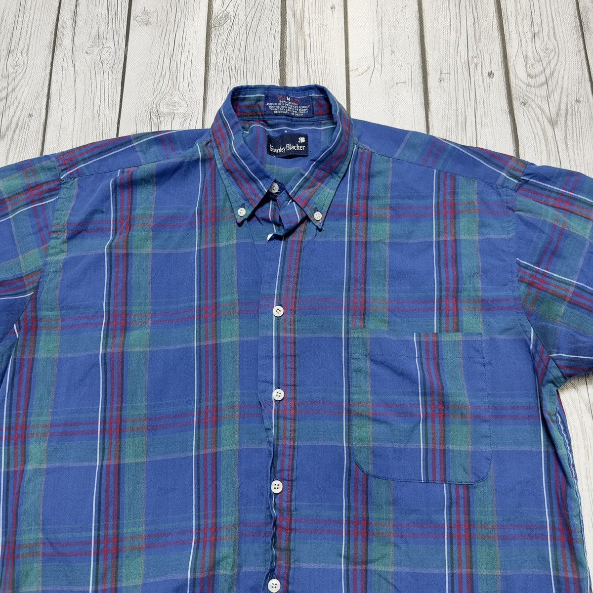 Stanley Blacker × Vintage Vintage plaid shirt Size US M / EU 48-50 / 2 - 3 Thumbnail