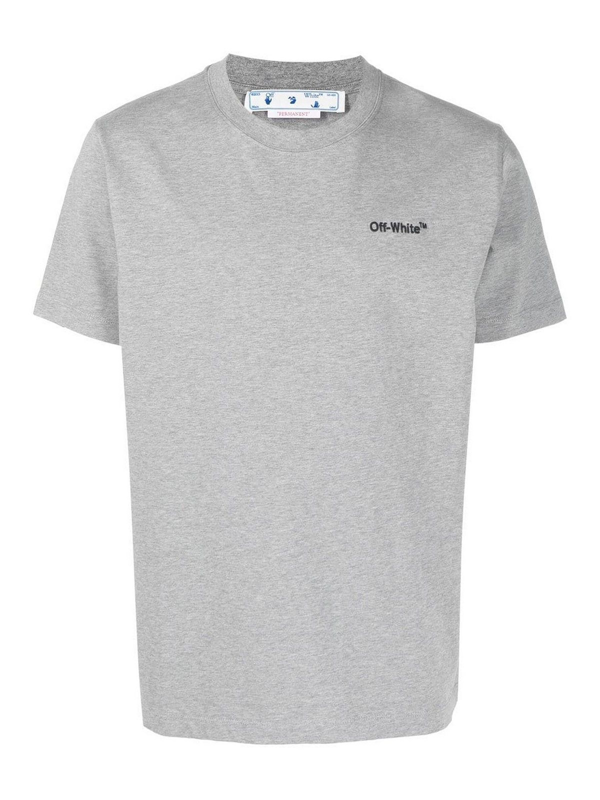 Off-White o1gr1nt1124 For All Slim S/S T-Shirt in Grey Size US S / EU 44-46 / 1 - 1 Thumbnail