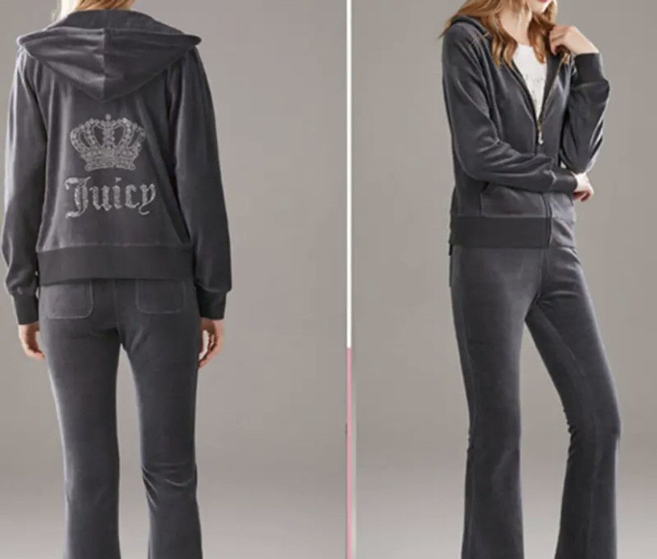 image of Juicy Couture Tracksuit in Grey, Women's (Size 30)