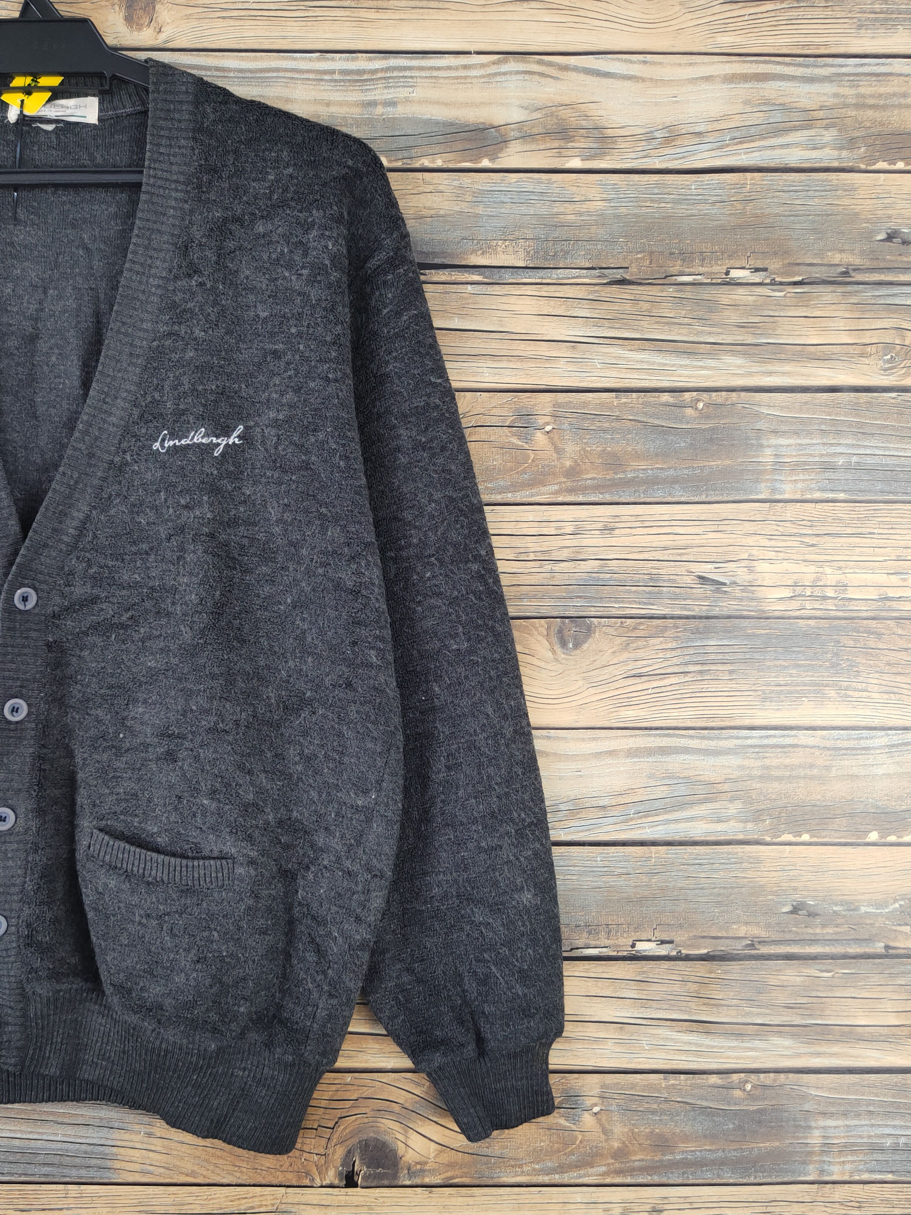 Lindbergh Lindbergh made in Japan vtg Black Knitwear Cardigan #W1825 Size US M / EU 48-50 / 2 - 6 Thumbnail
