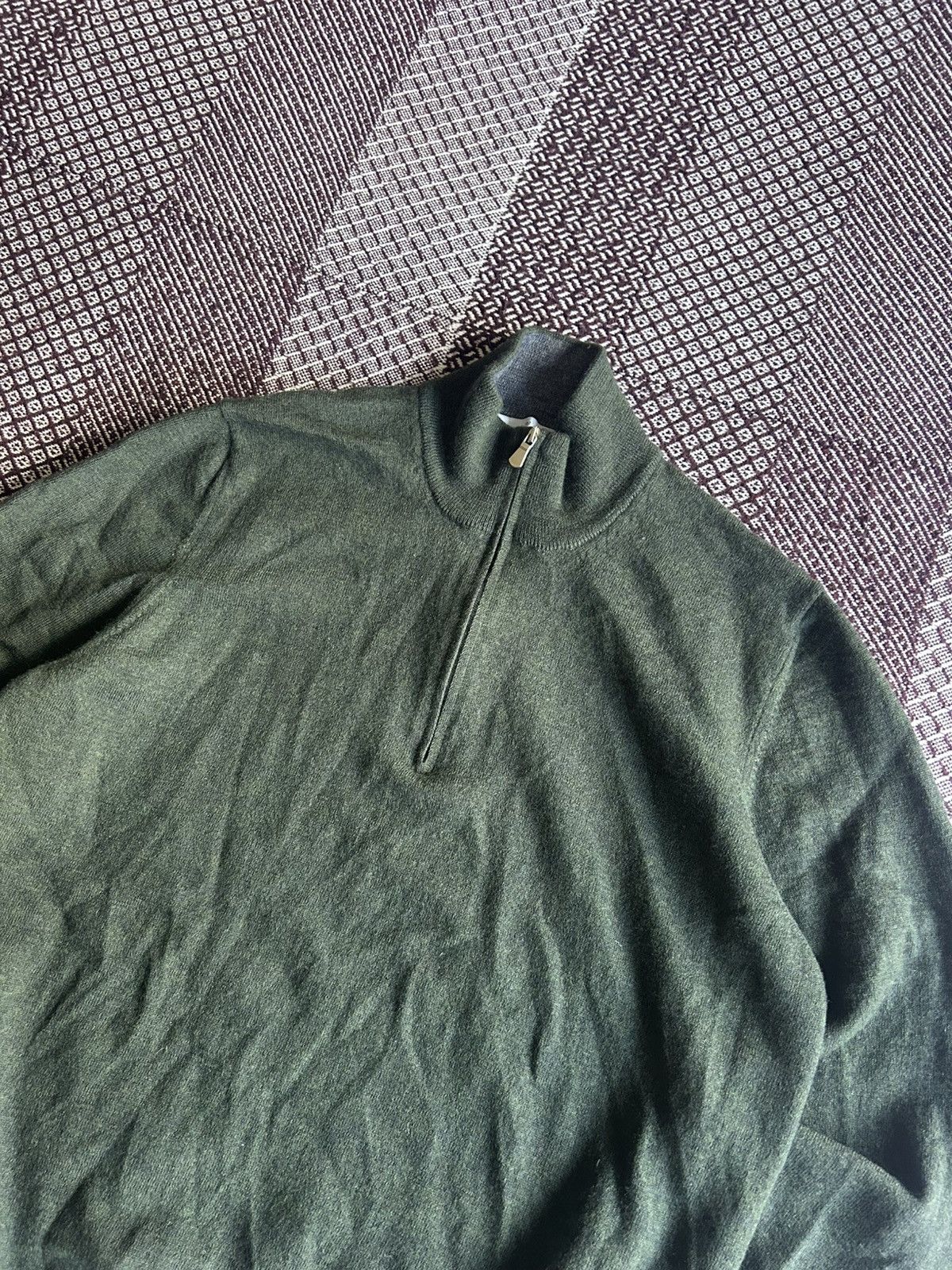 Gran Sasso Gran Sasso 1/4 Sweater Luxury Type 100% Wool Premium Size M Size US M / EU 48-50 / 2 - 3 Thumbnail