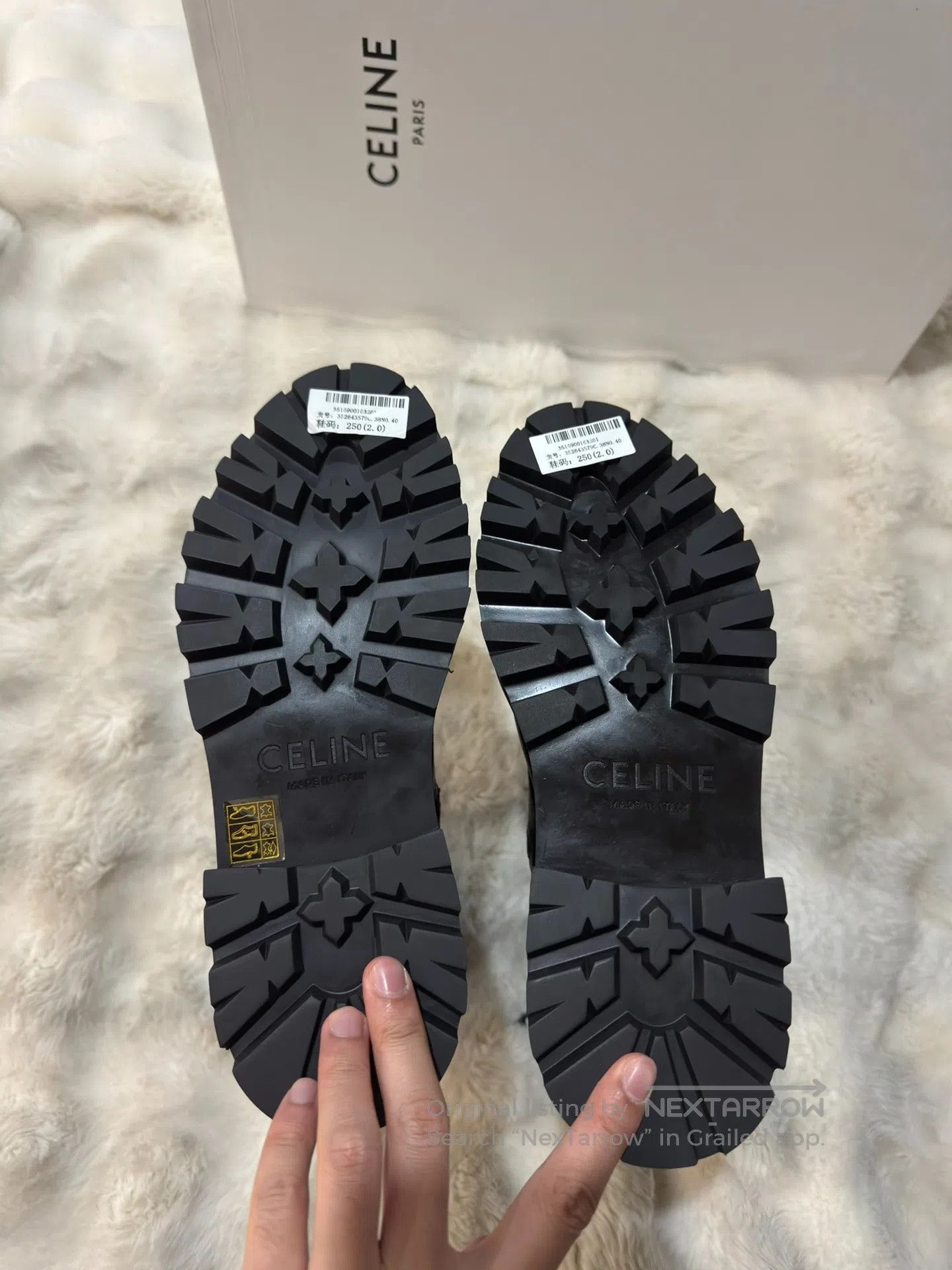 Celine CELINE Buckle Thick-soled Tall Martin Boots| Size US 9.5 / IT 39.5 - 7 Thumbnail