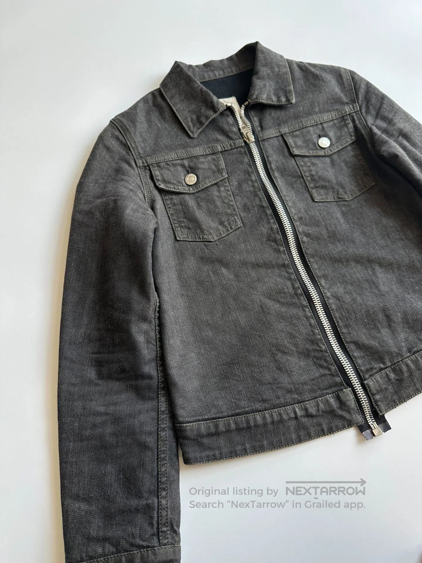 Helmut Lang HELMUT LANG Ori.Batch Long zipper denim jacket| Size US M / EU 48-50 / 2 - 2 Thumbnail