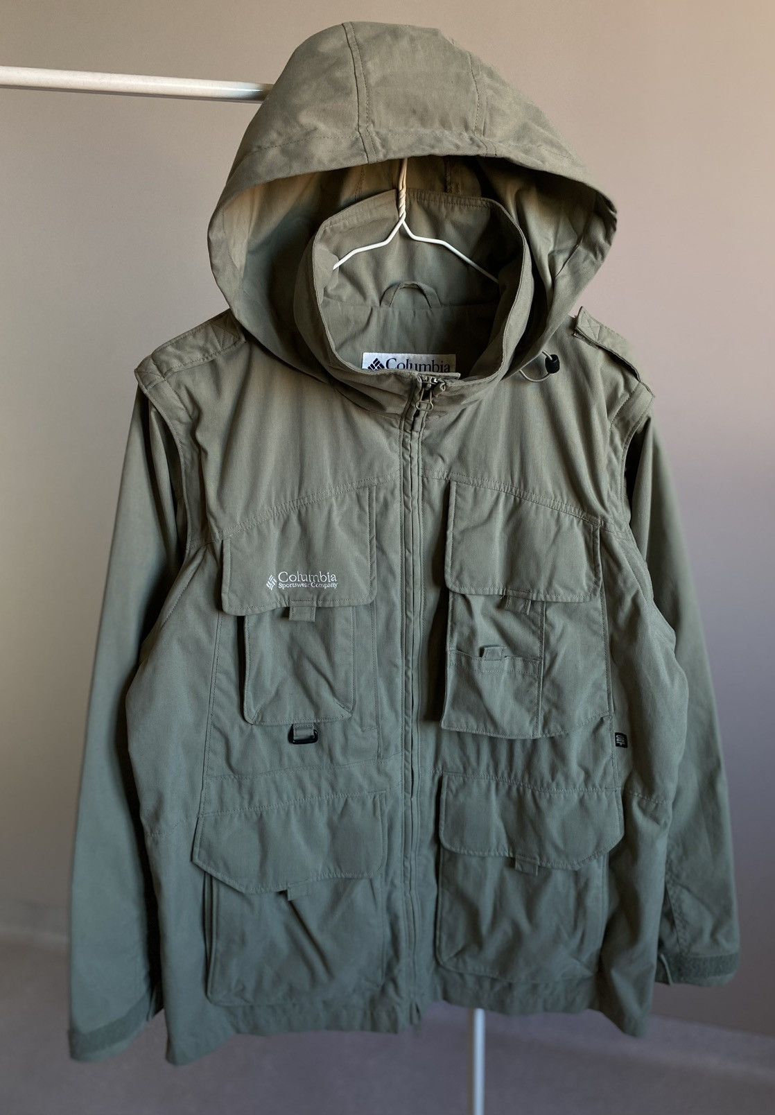 Columbia 2in1 COLUMBIA Multipocket Tactical Utility Jacket Vest Size US M / EU 48-50 / 2 - 5 Thumbnail