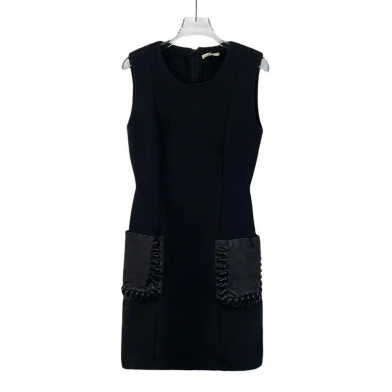 Fendi Fendi Black Wool Women's Dress Size S 0089 Size S / US 4 / IT 40 - 1 Thumbnail