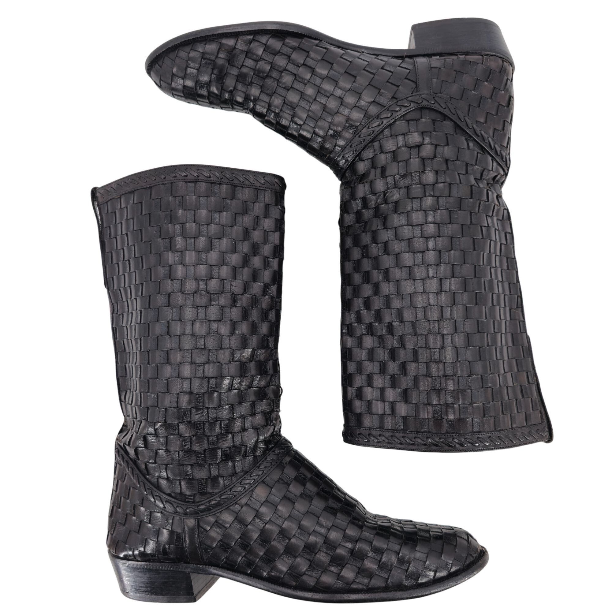 Bally Vintage Bally Italy Full Hand Woven Calfskin Boots Mens 8.5 Size US 8.5 / EU 41-42 - 6 Thumbnail