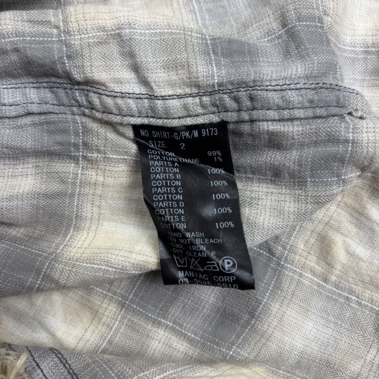 Le Grande Bleu (L.G.B.) Le grande bleu shadow plaid hooded shirt raw cut Size US M / EU 48-50 / 2 - 8 Thumbnail