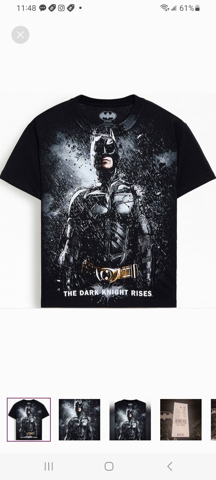 Other Batman Dark Knight Rises T-Shirt Size US L / EU 52-54 / 3 - 1 Thumbnail