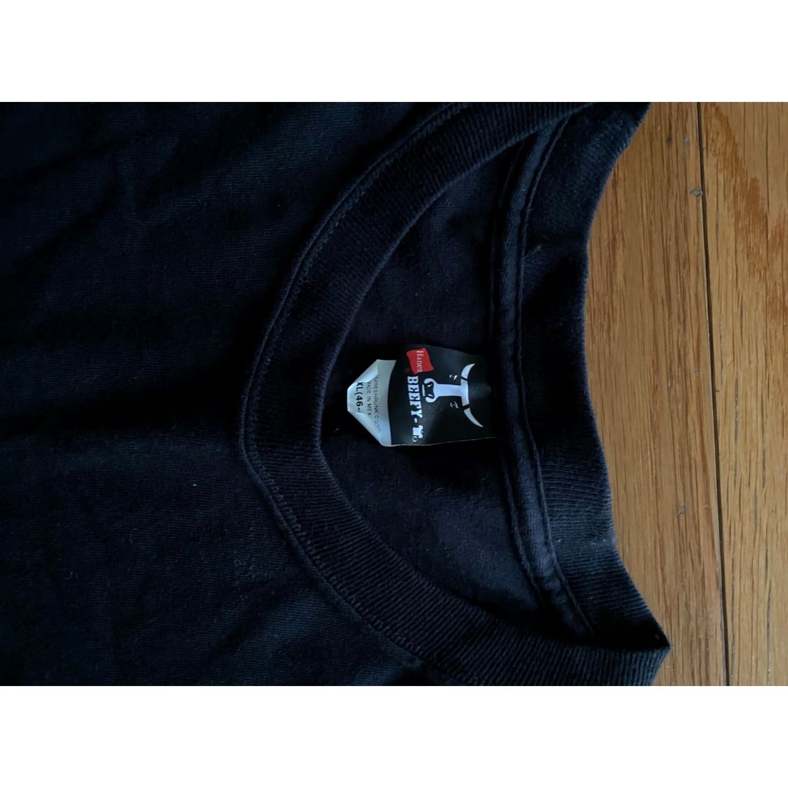 Hanes VINTAGE 90s Streetwear Hanes T-Shirt Mens XL Black Canadian Club Whiskey All Over Print Shirt Size US XL / EU 56 / 4 - 3 Thumbnail