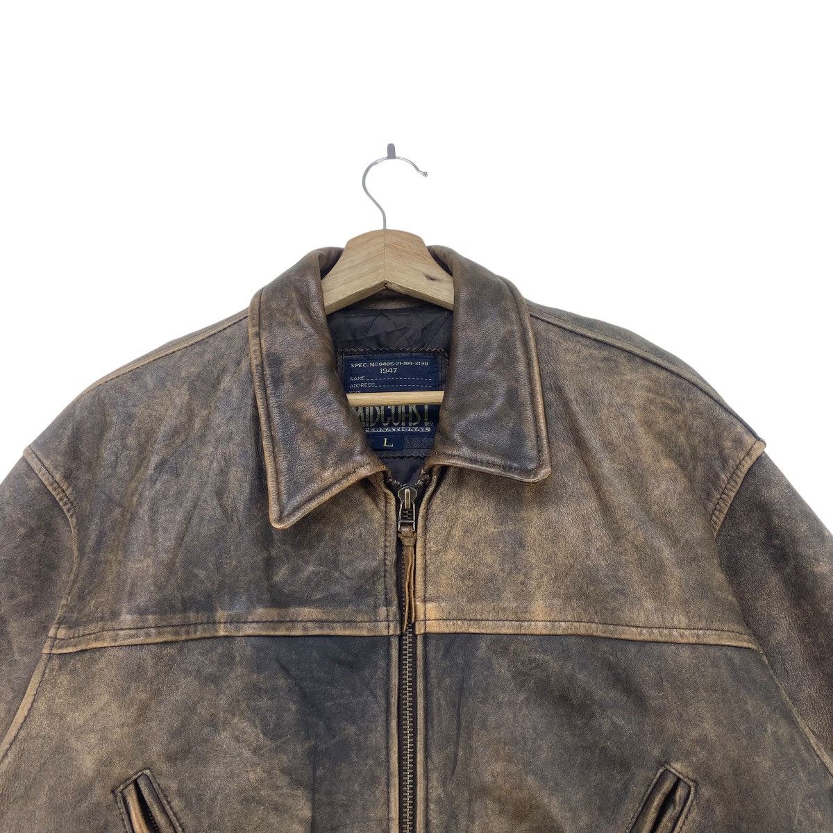 Genuine Leather Vtg 80s Midcoast International Original American Trade Mark Size US M / EU 48-50 / 2 - 6 Thumbnail