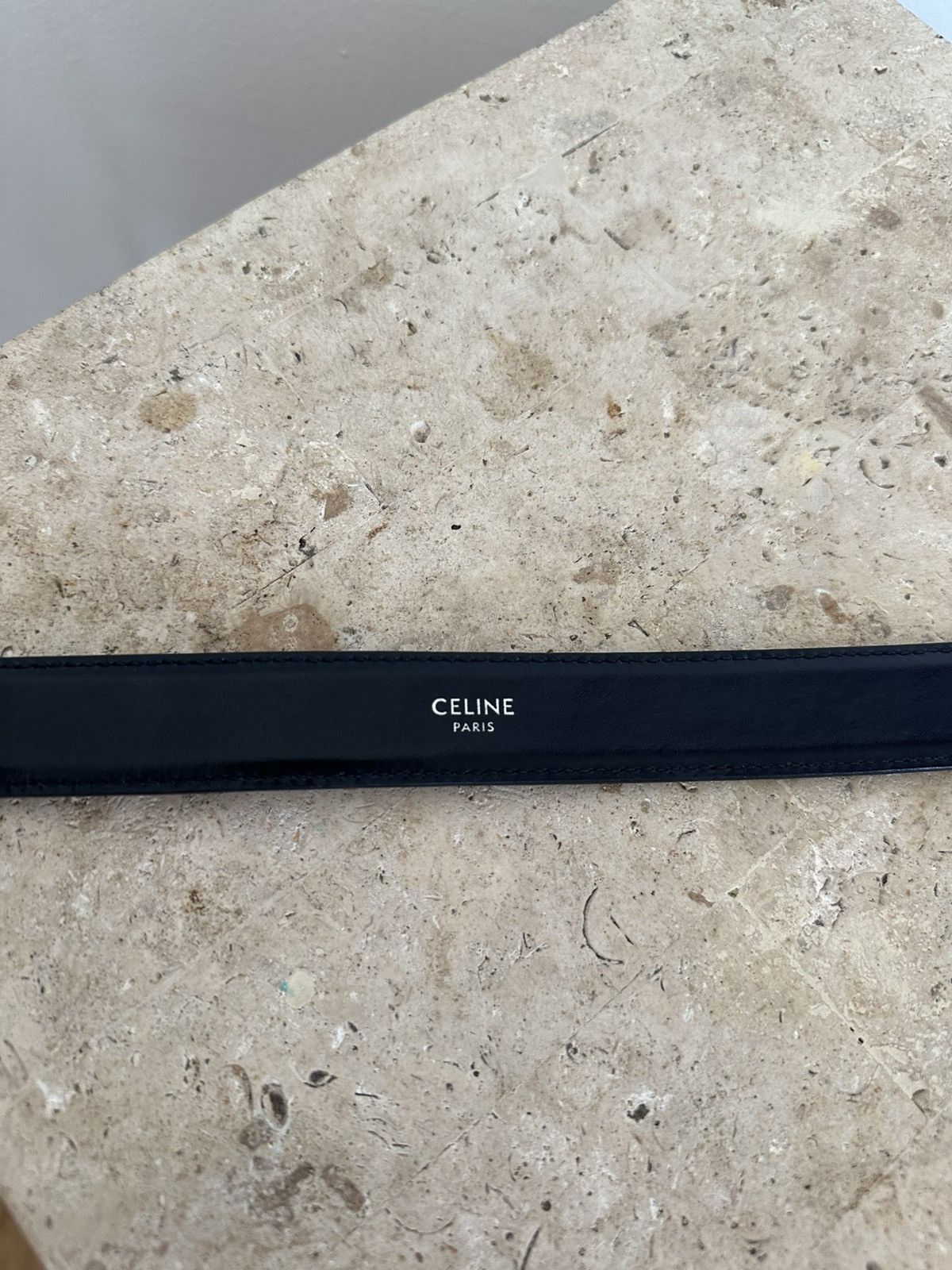 Celine Céline Hedi slimane crocodile belt Size 40 - 4 Thumbnail