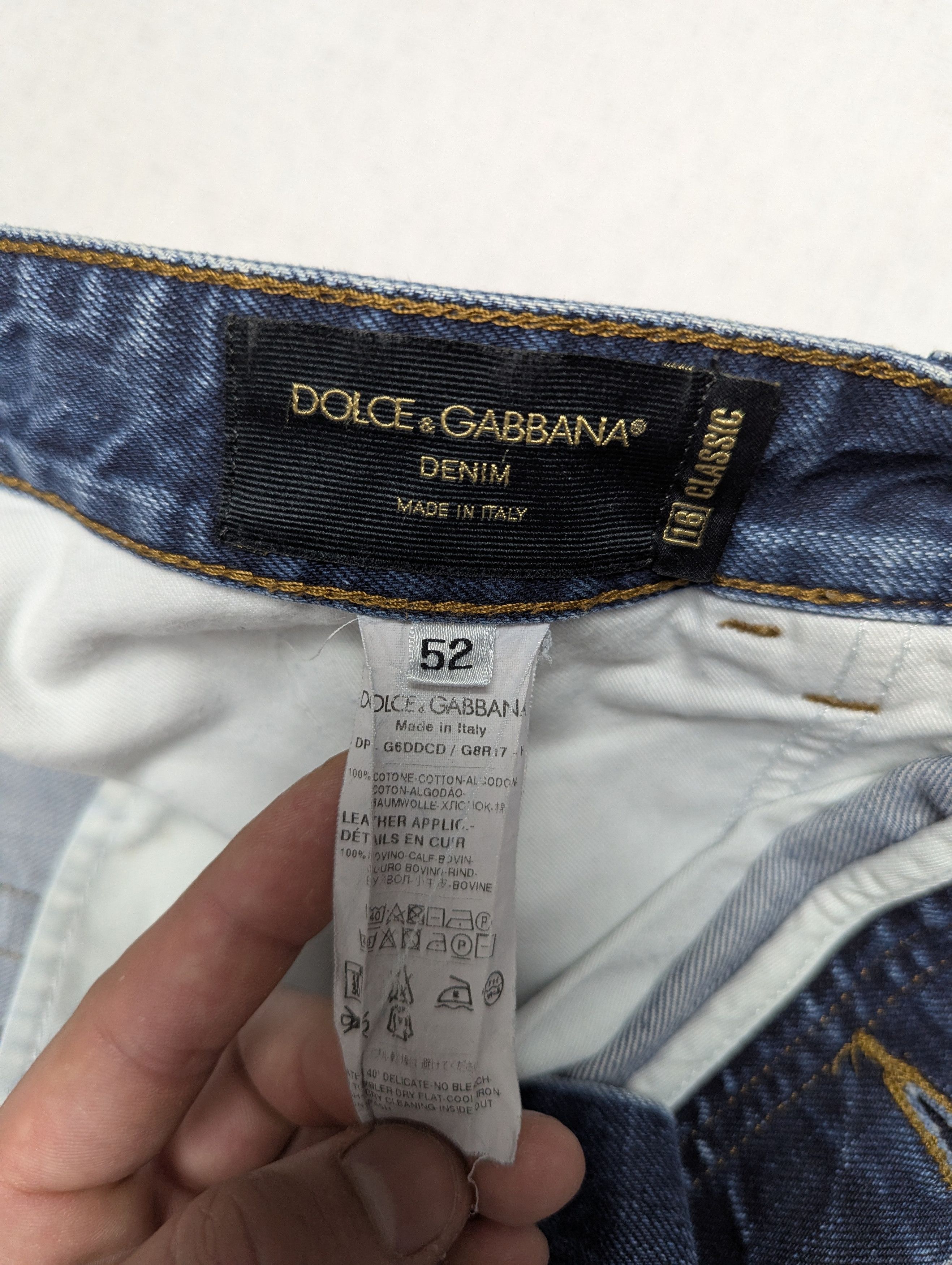 Dolce & Gabbana × Vintage Vintage Dolce & Gabbana Luxury Denim Jeans Size US 36 / EU 52 - 7 Thumbnail