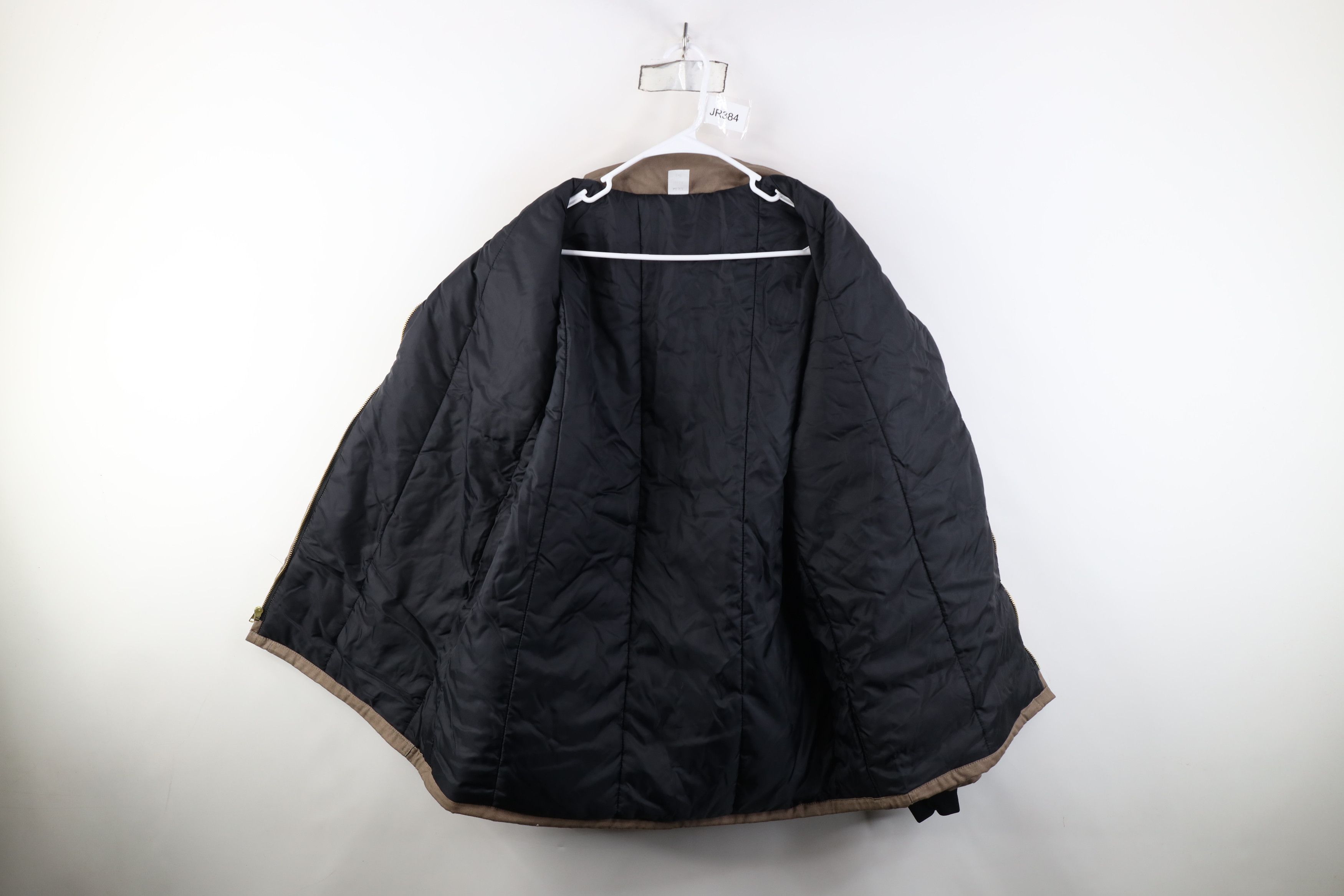Vintage Vintage 90s Military Style Full Zip Jacket Canvas Brown Size US L / EU 52-54 / 3 - 9 Thumbnail