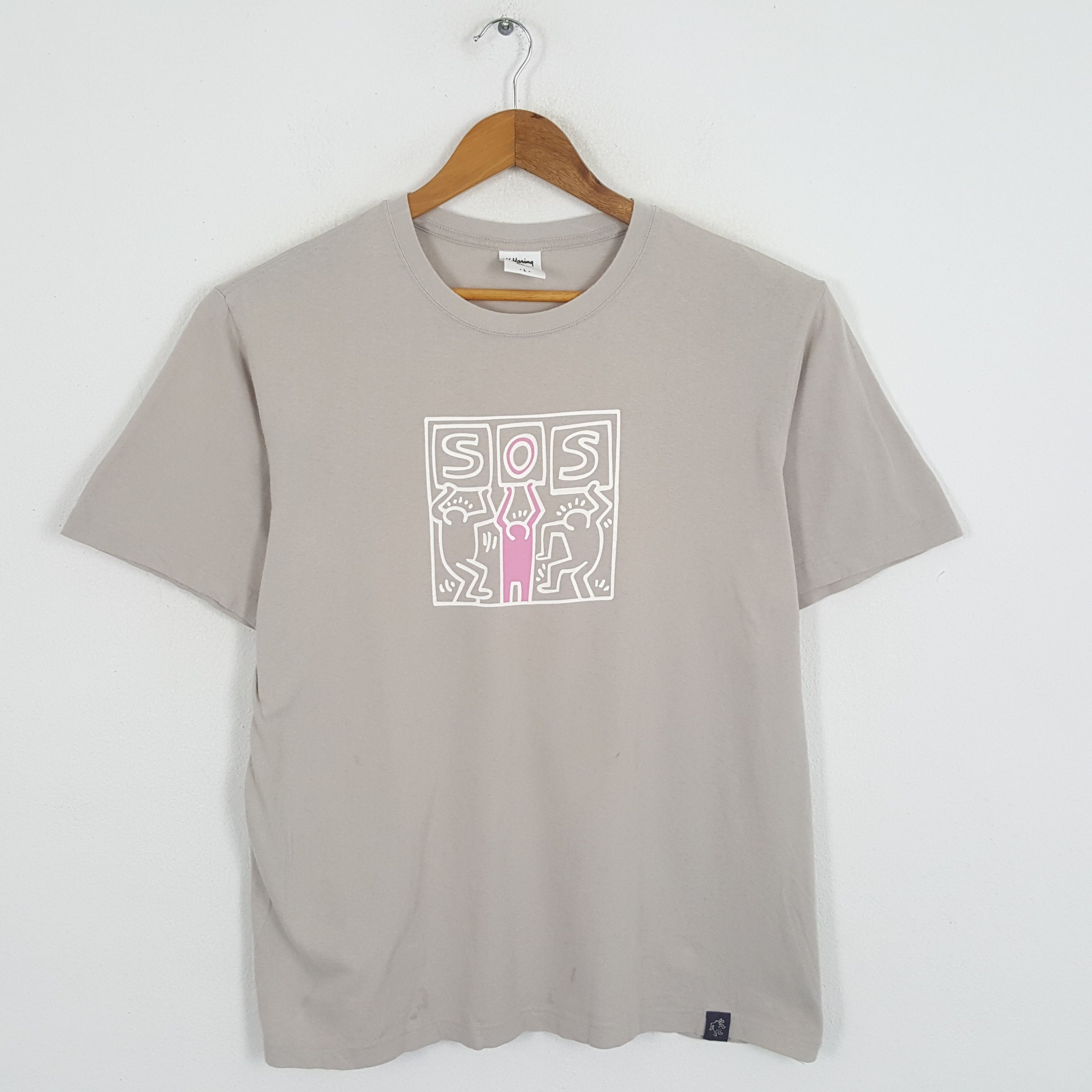 Keith Haring × Vintage Vintage KEITH HARING American Art Artist Artwork T-Shirts Size US L / EU 52-54 / 3 - 1 Thumbnail