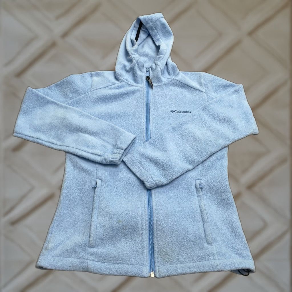 Vintage Columbia Jacket Womens Small Blue Benton Springs Fleece Full Zip Pockets Regular Outdoor Shirt/Coat Size S / US 4 / IT 40 - 1 Thumbnail