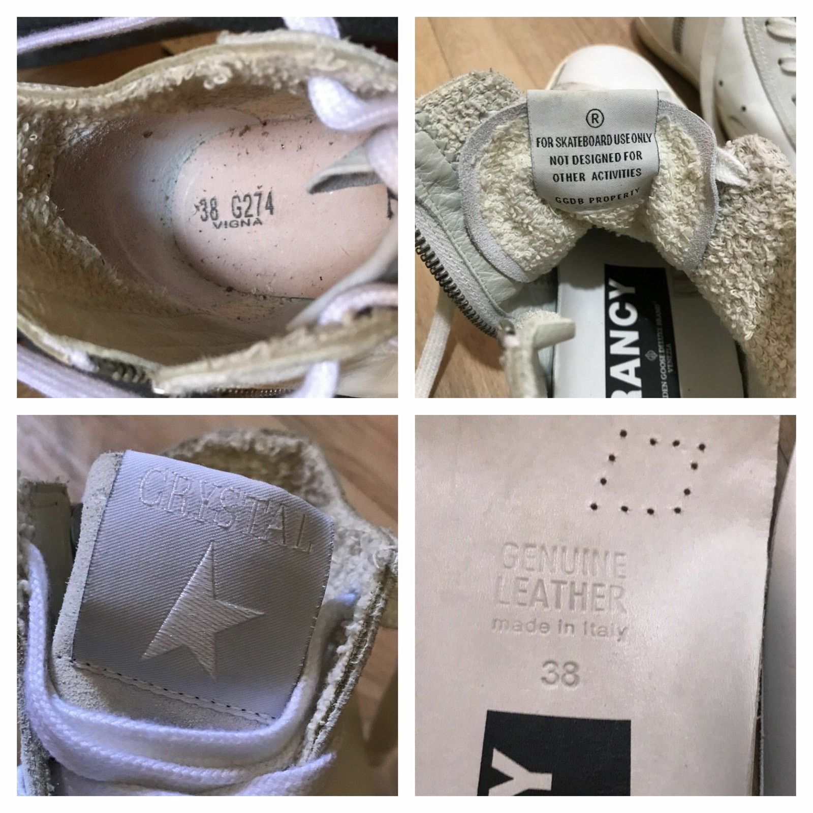 Golden Goose Golden Goose Francy Sneakers High Top Shoes leather WOmen's Size US 8 / IT 38 - 10 Thumbnail